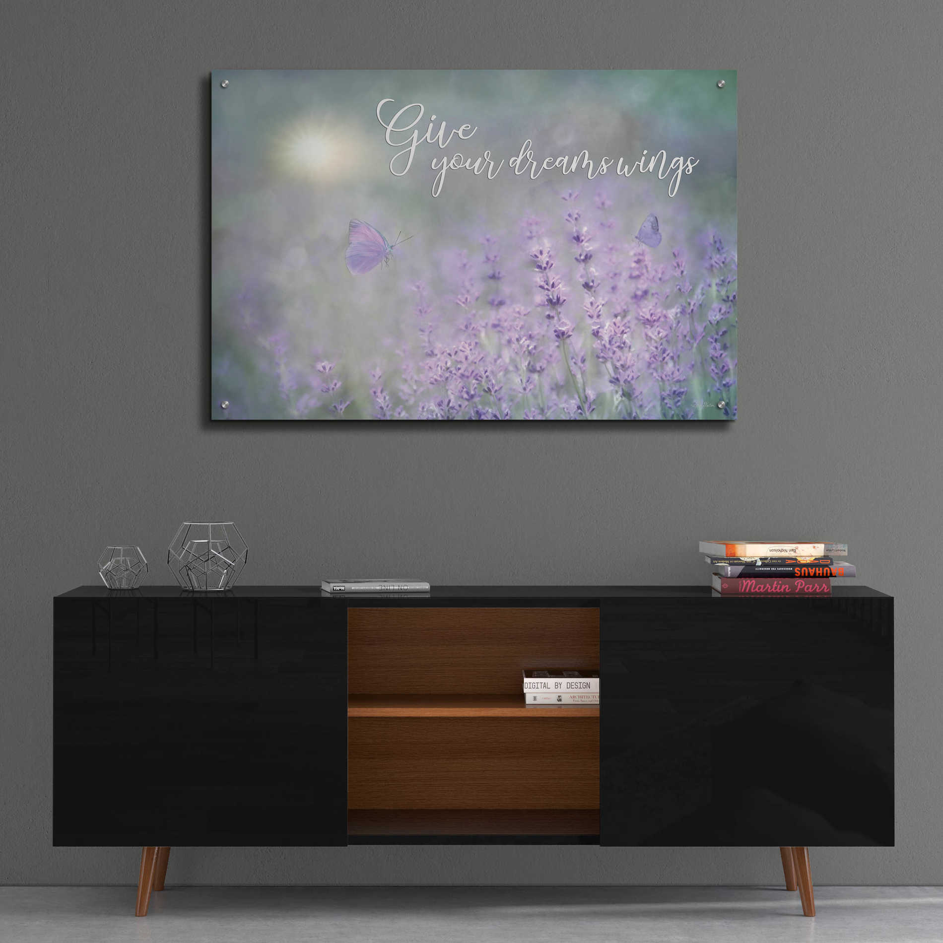 Epic Art 'Give Your Dreams Wings' by Lori Deiter Acrylic Glass Wall Art,36x24