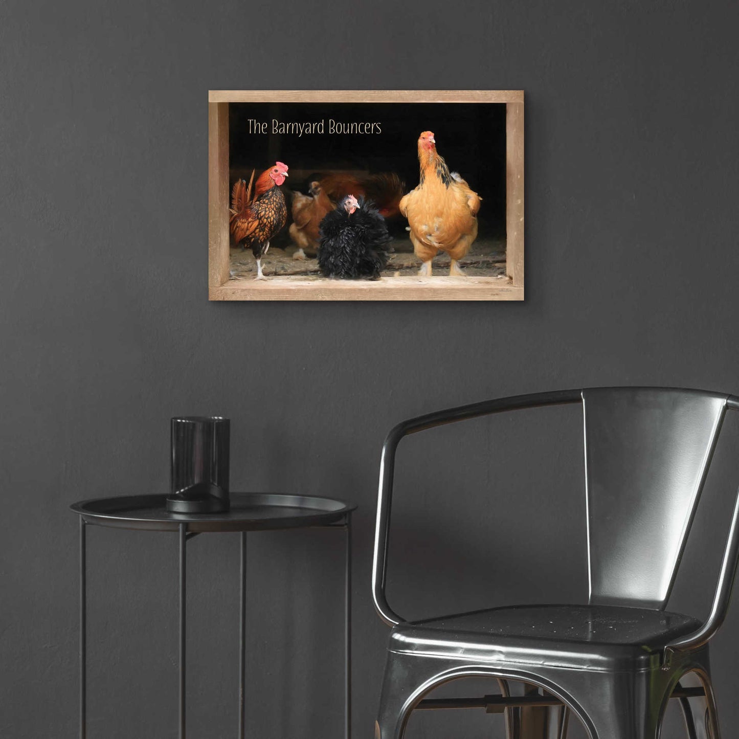 Epic Art 'Barnyard Bouncers' by Lori Deiter Acrylic Glass Wall Art,24x16