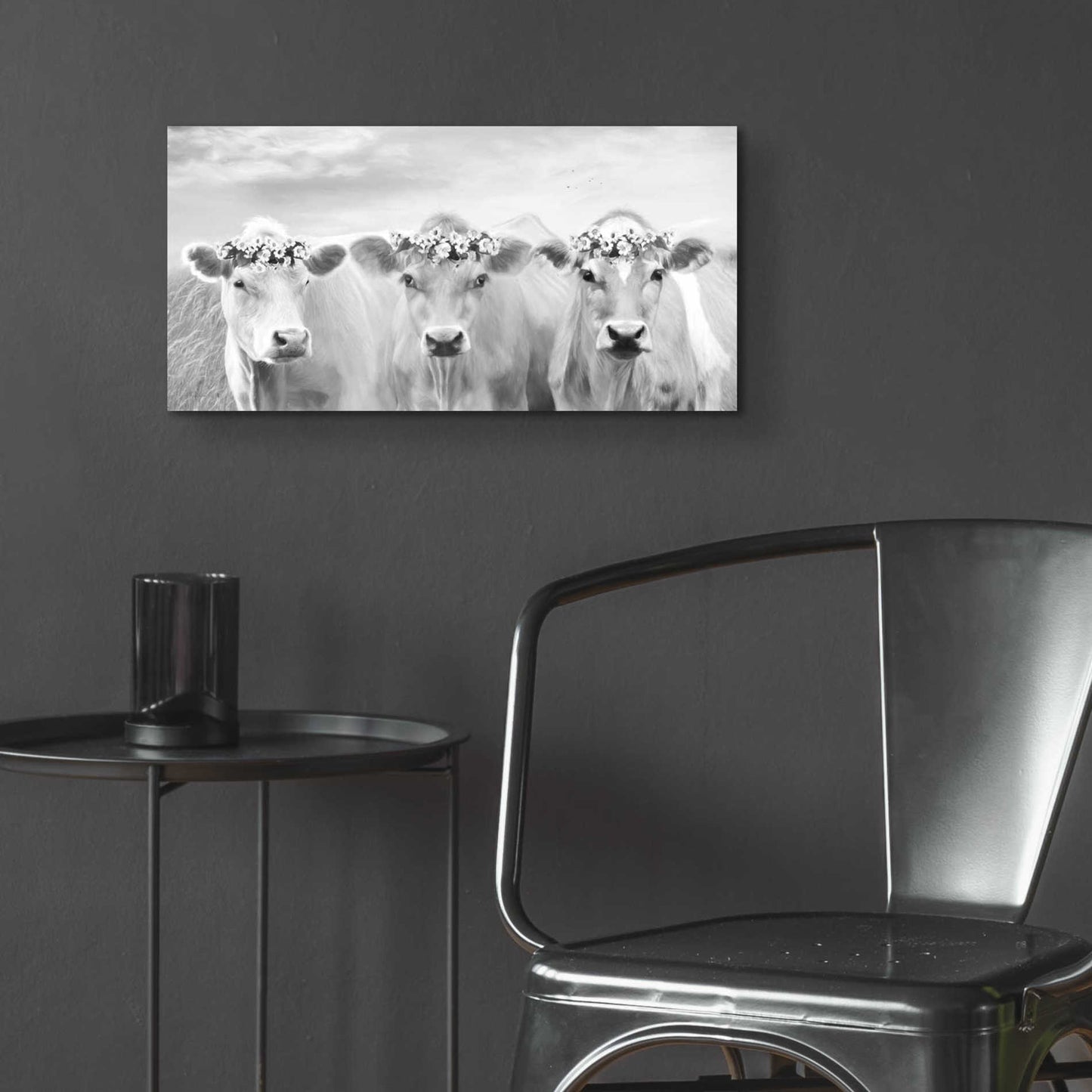 Epic Art 'The Flower Girls' by Lori Deiter Acrylic Glass Wall Art,24x12