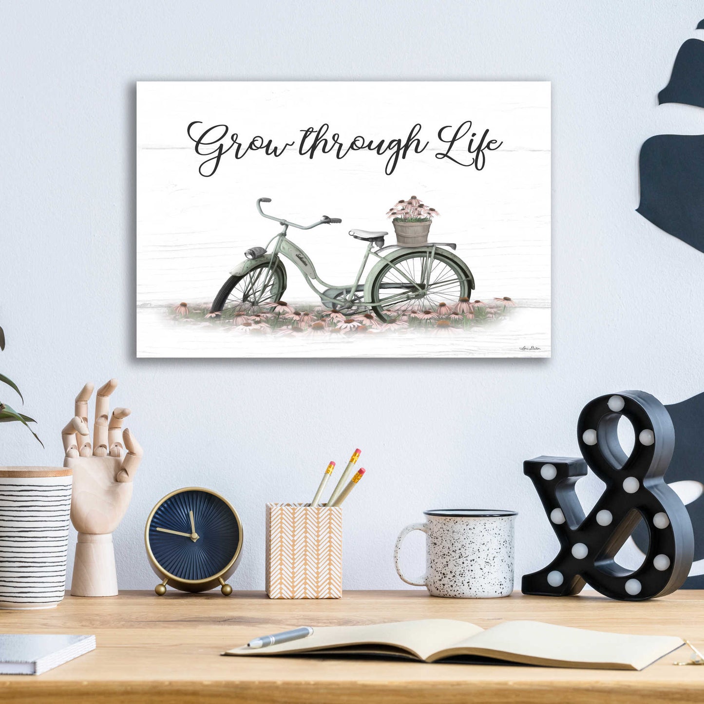 Epic Art 'Grow Through Life' by Lori Deiter Acrylic Glass Wall Art,16x12