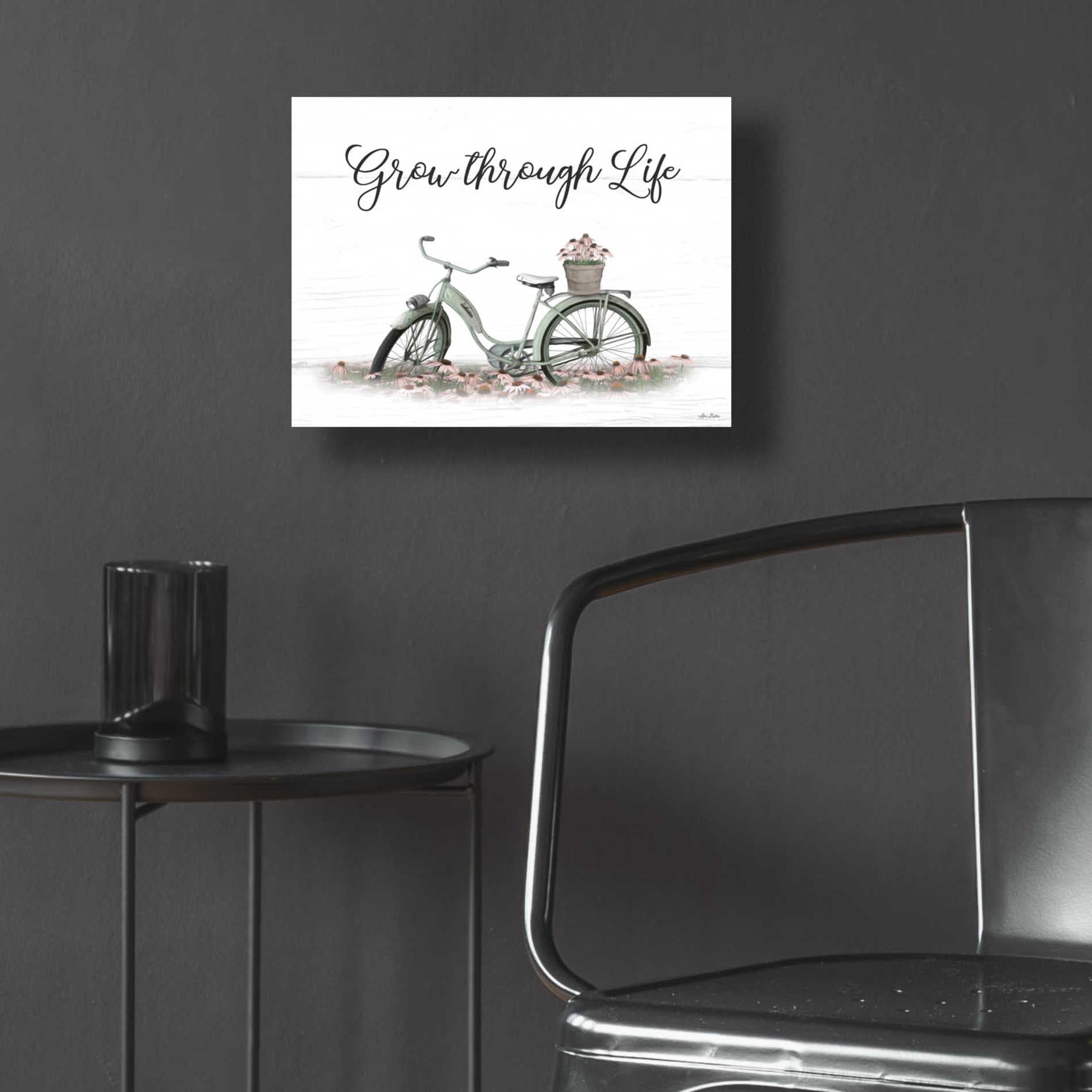 Epic Art 'Grow Through Life' by Lori Deiter Acrylic Glass Wall Art,16x12