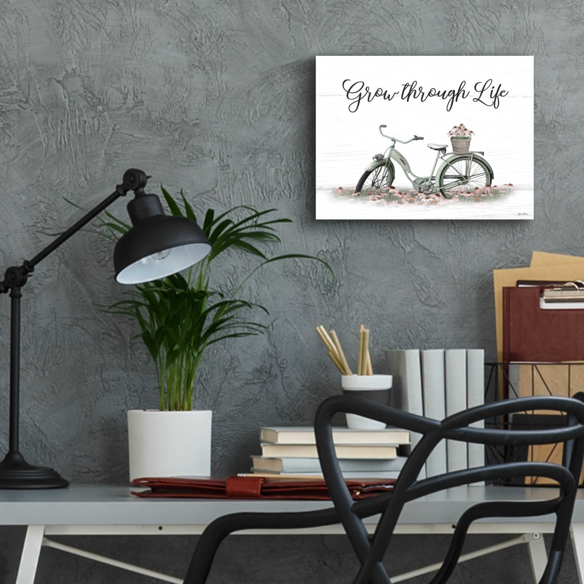 Epic Art 'Grow Through Life' by Lori Deiter Acrylic Glass Wall Art,16x12