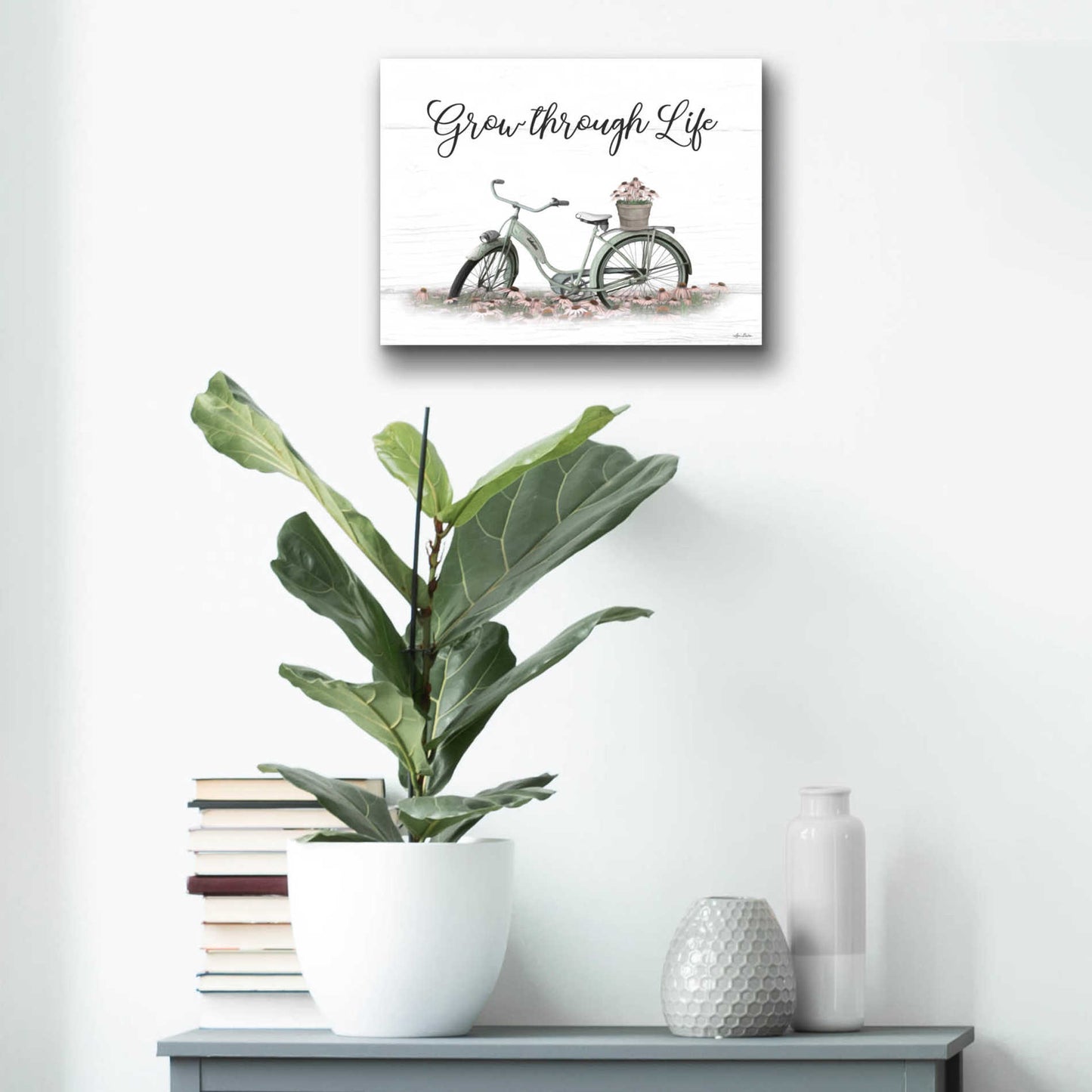 Epic Art 'Grow Through Life' by Lori Deiter Acrylic Glass Wall Art,16x12