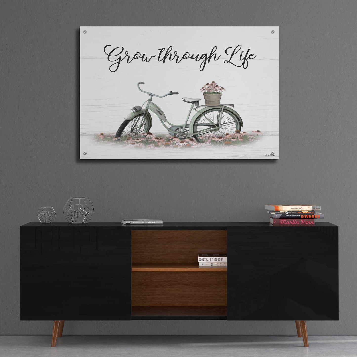 Epic Art 'Grow Through Life' by Lori Deiter Acrylic Glass Wall Art,36x24