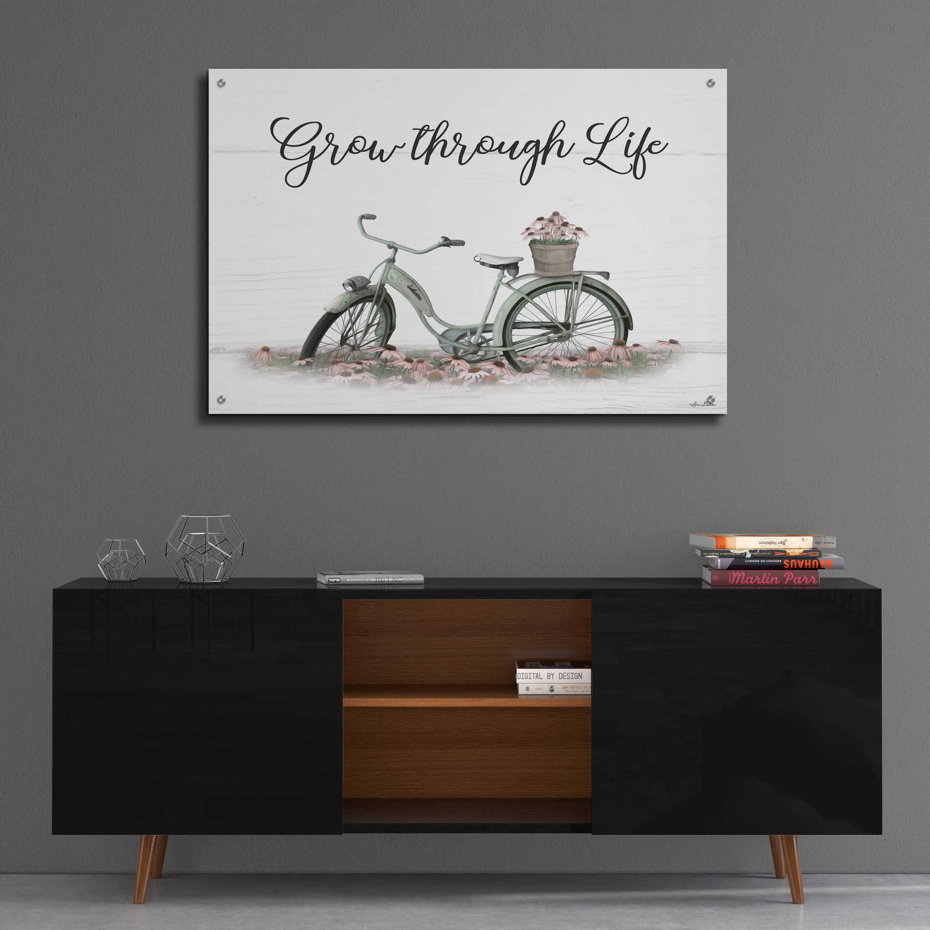 Epic Art 'Grow Through Life' by Lori Deiter Acrylic Glass Wall Art,36x24