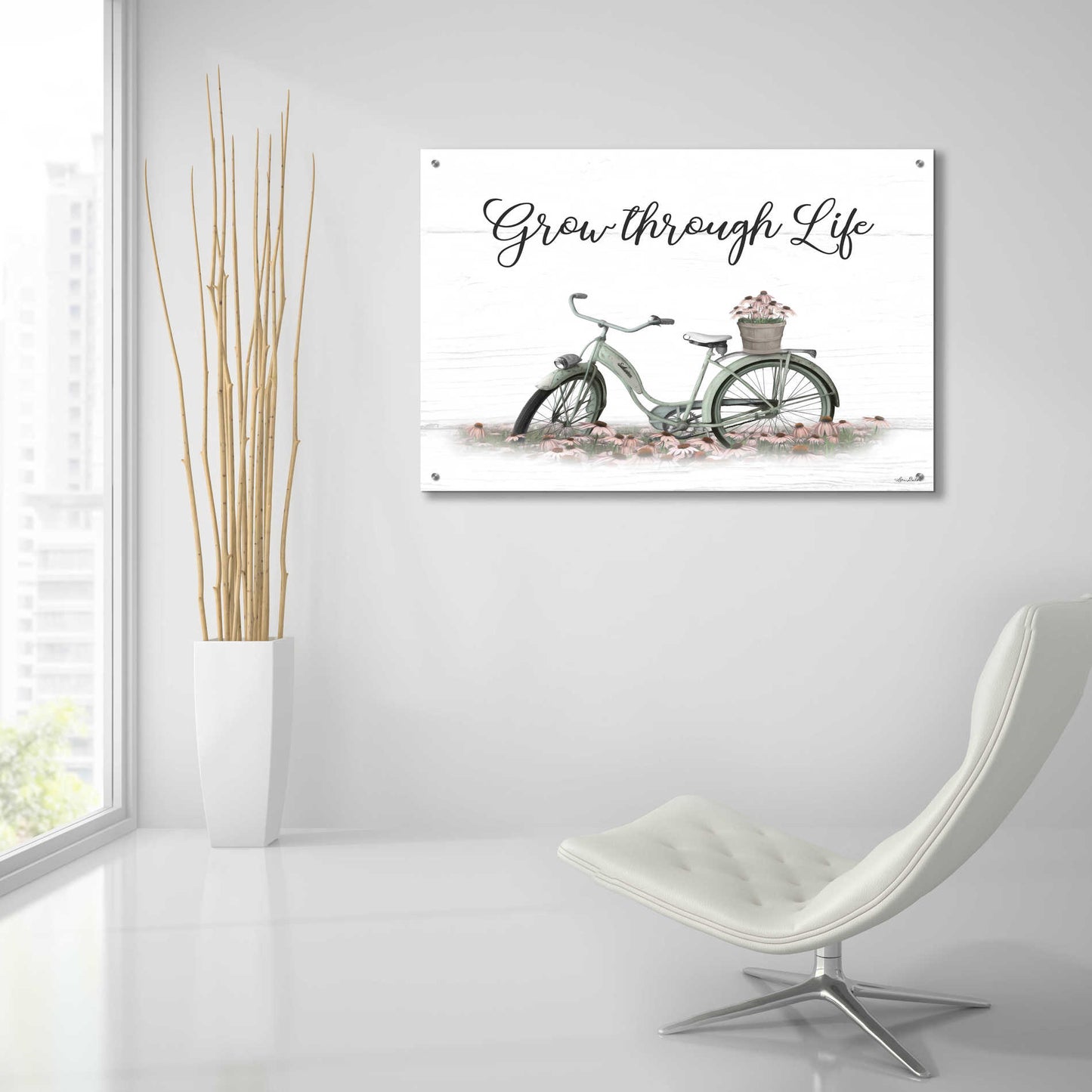 Epic Art 'Grow Through Life' by Lori Deiter Acrylic Glass Wall Art,36x24