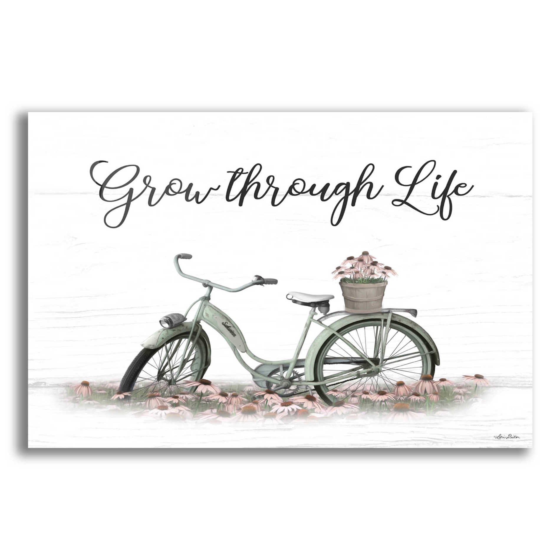 Epic Art 'Grow Through Life' by Lori Deiter Acrylic Glass Wall Art