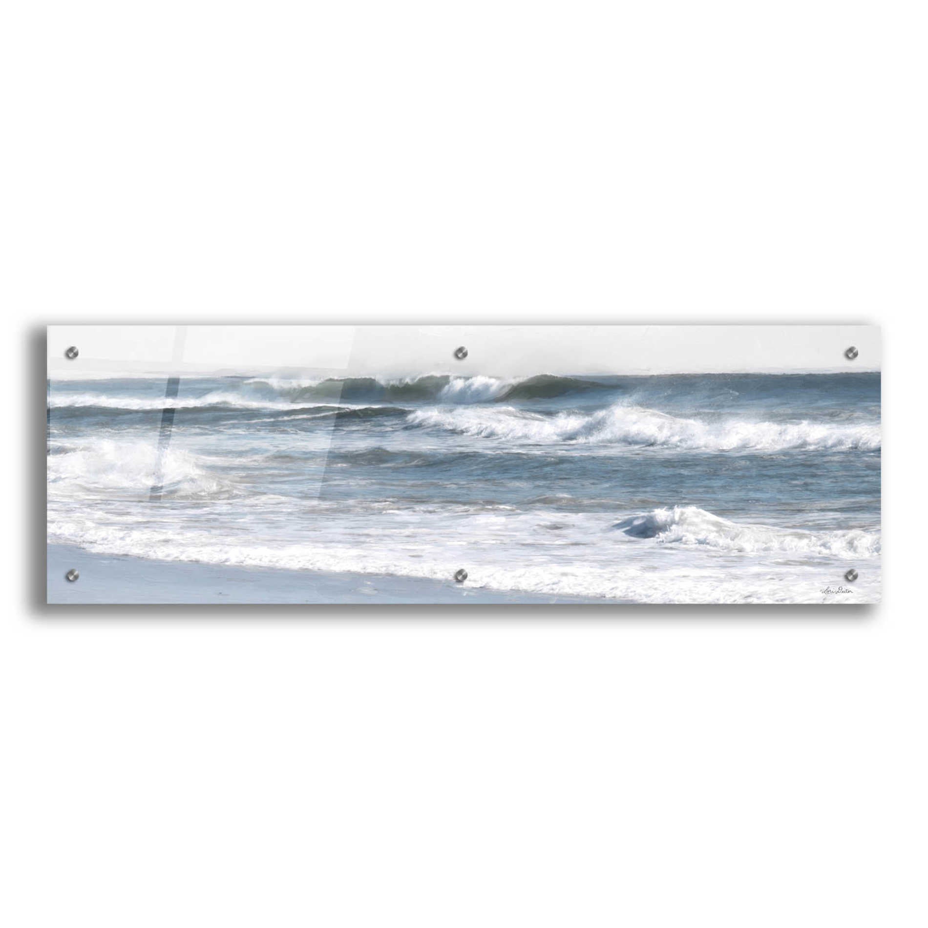 Epic Art 'Ocean Panorama' by Lori Deiter Acrylic Glass Wall Art,36x12