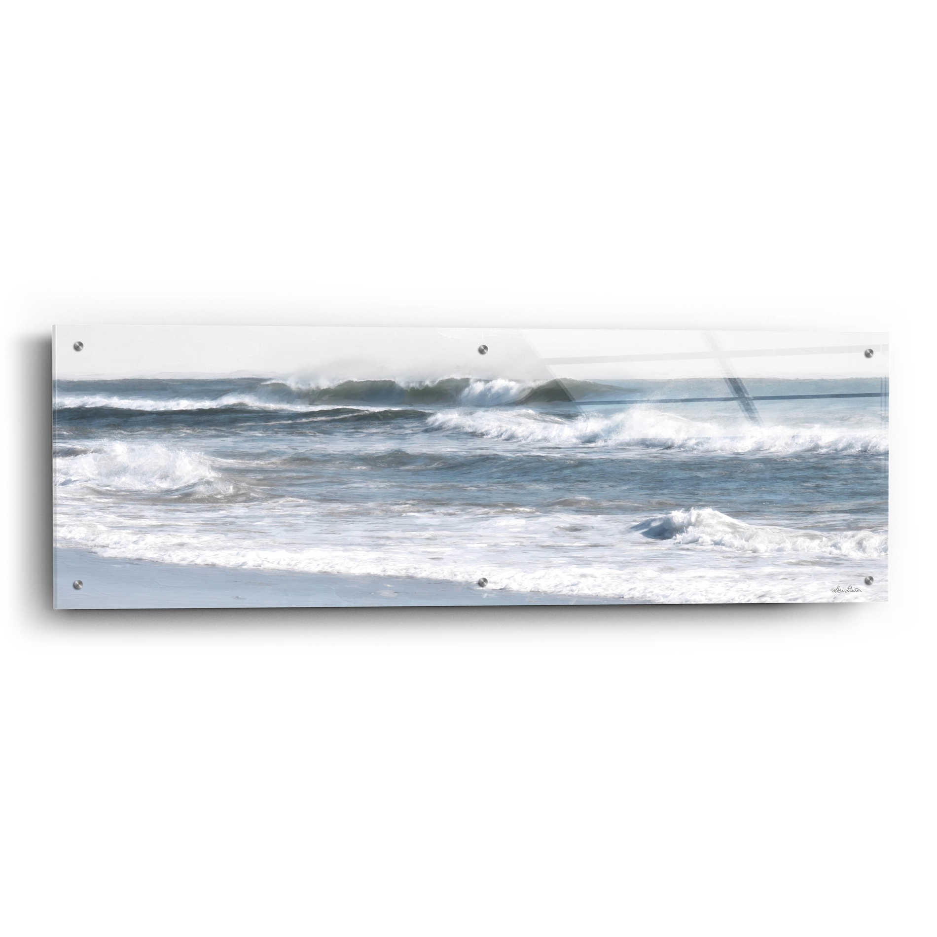 Epic Art 'Ocean Panorama' by Lori Deiter Acrylic Glass Wall Art,48x16