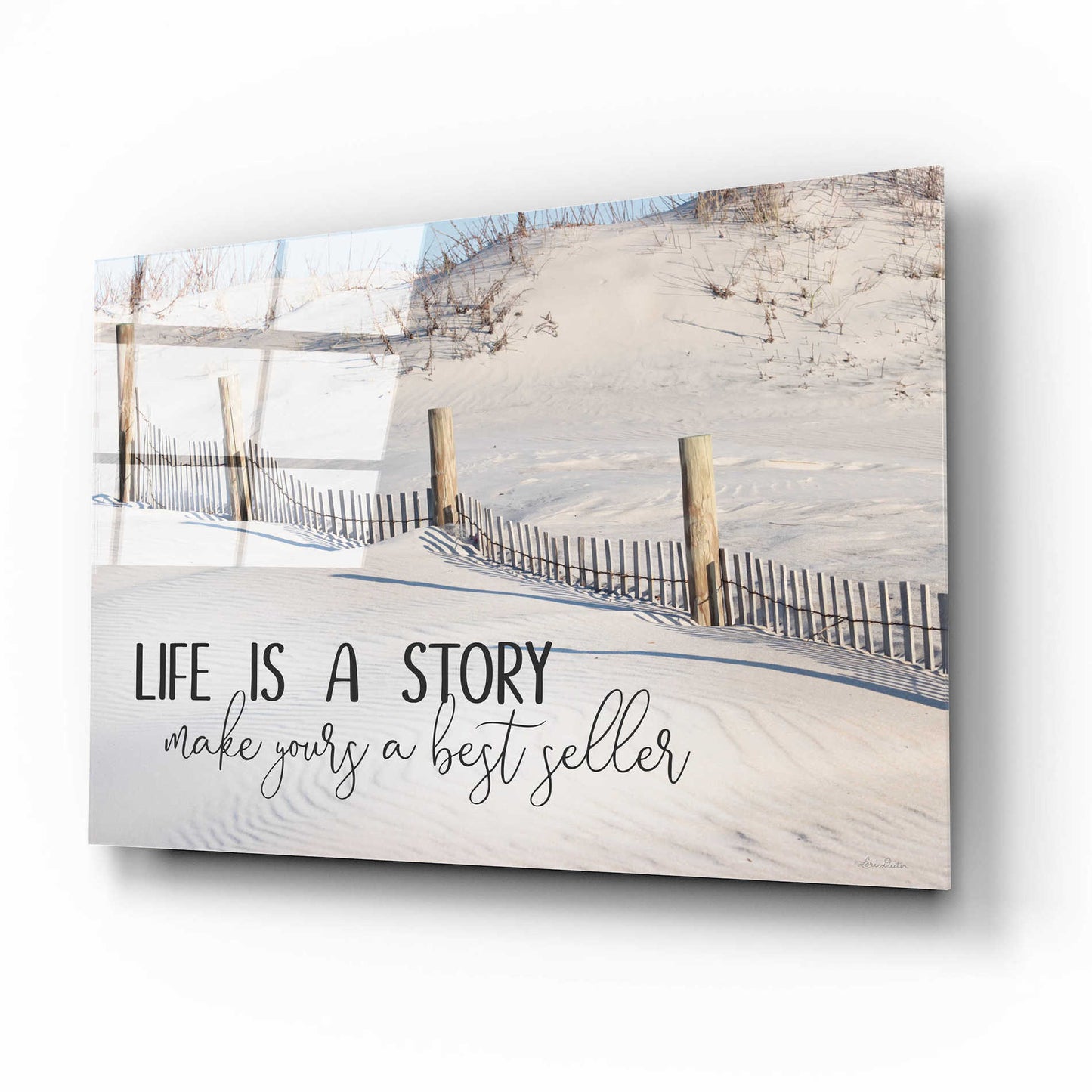 Epic Art 'Life is a Story' by Lori Deiter Acrylic Glass Wall Art,16x12