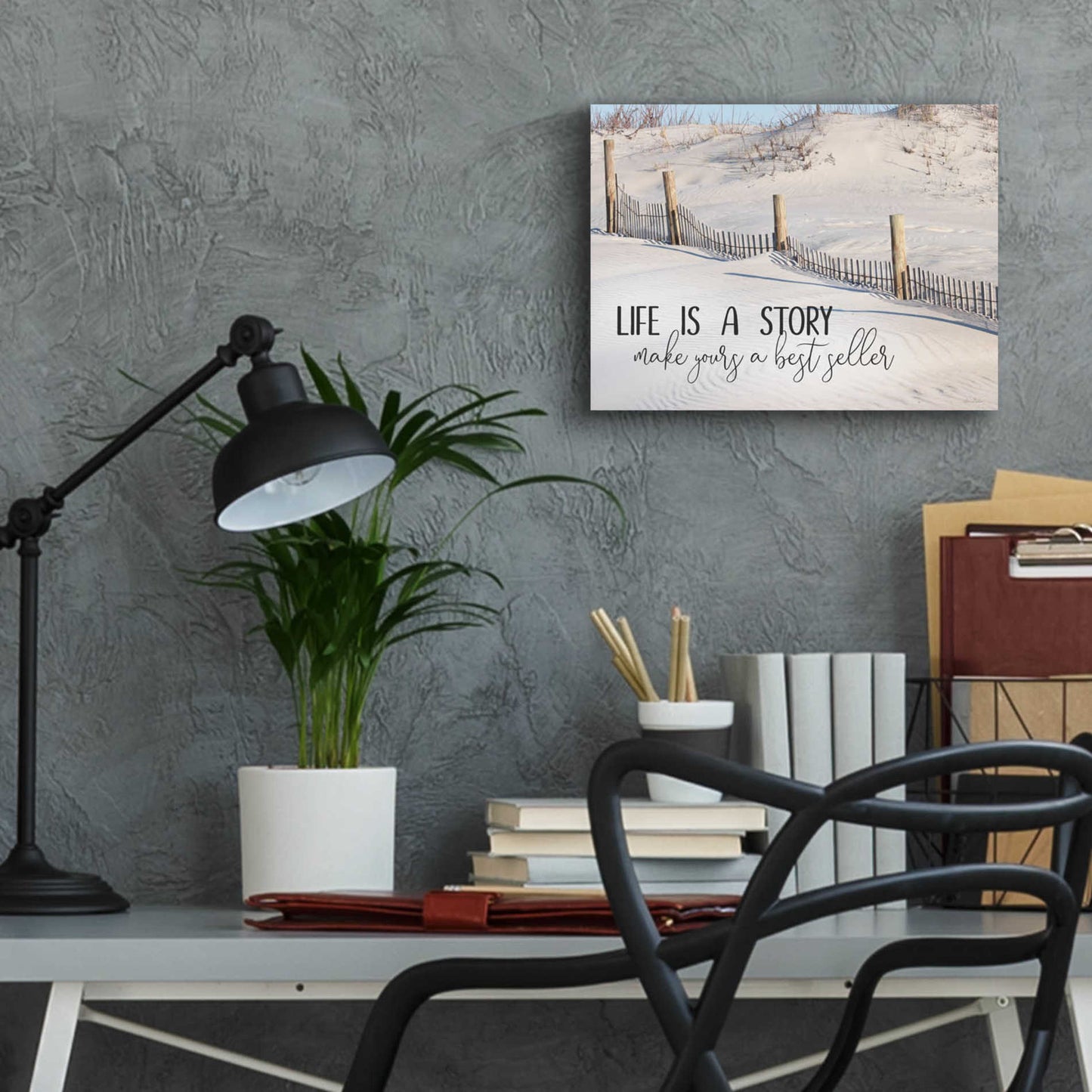 Epic Art 'Life is a Story' by Lori Deiter Acrylic Glass Wall Art,16x12