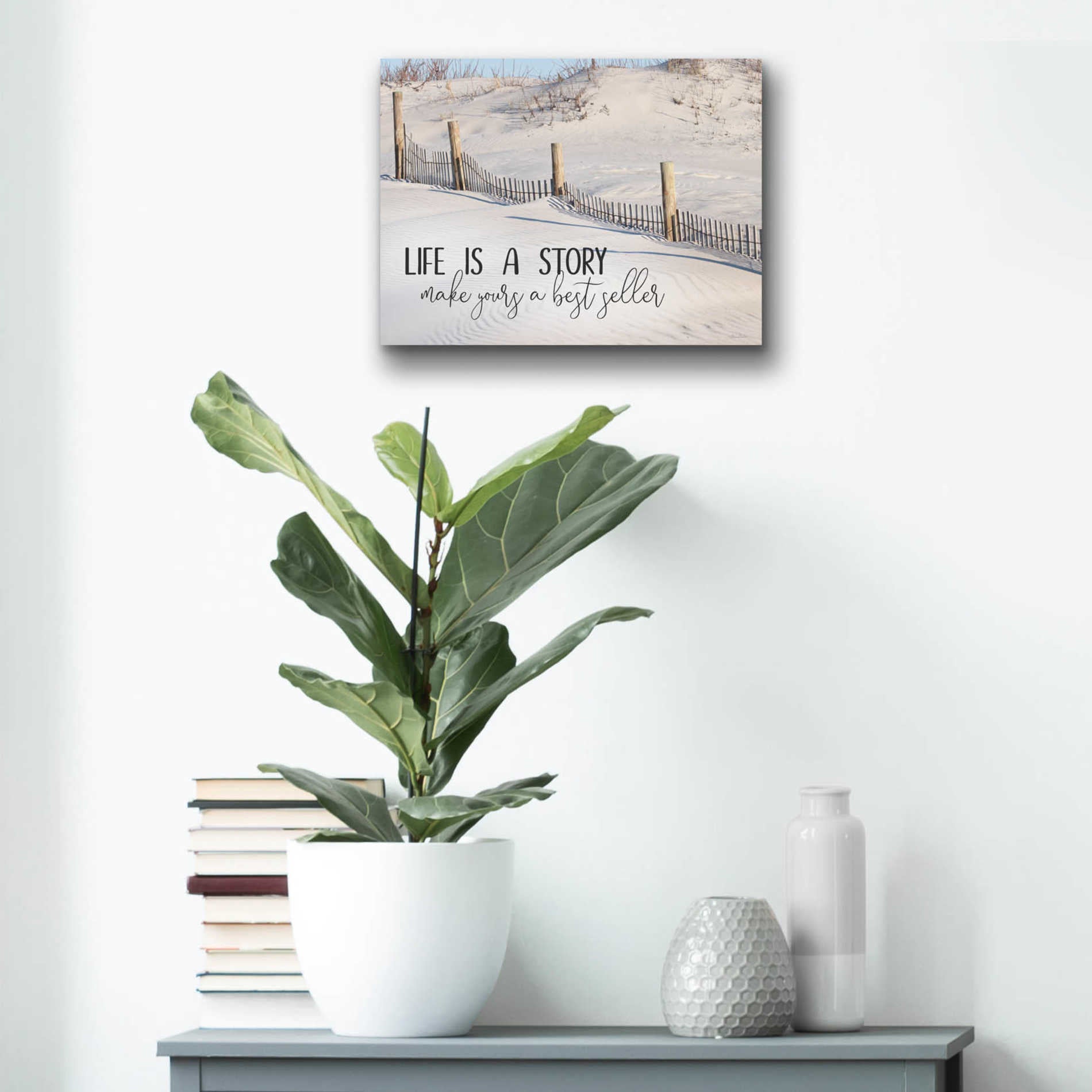 Epic Art 'Life is a Story' by Lori Deiter Acrylic Glass Wall Art,16x12
