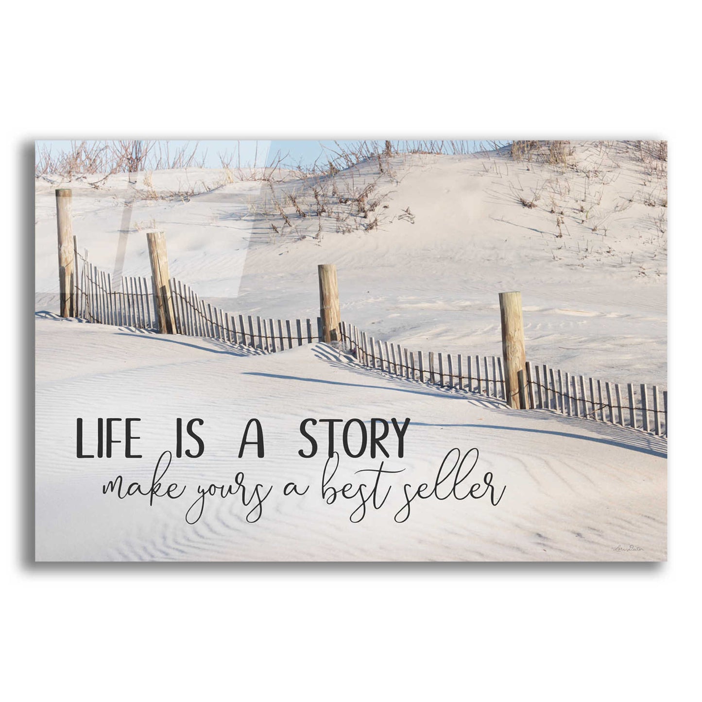 Epic Art 'Life is a Story' by Lori Deiter Acrylic Glass Wall Art,16x12