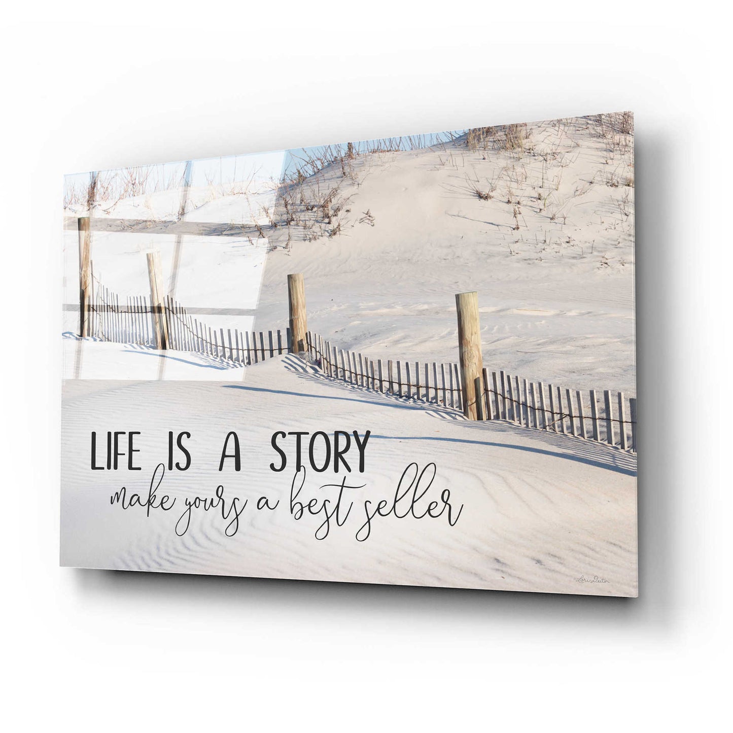 Epic Art 'Life is a Story' by Lori Deiter Acrylic Glass Wall Art,24x16
