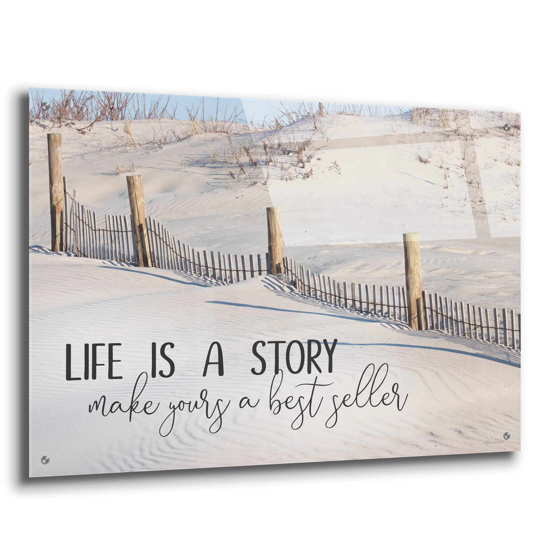 Epic Art 'Life is a Story' by Lori Deiter Acrylic Glass Wall Art,36x24