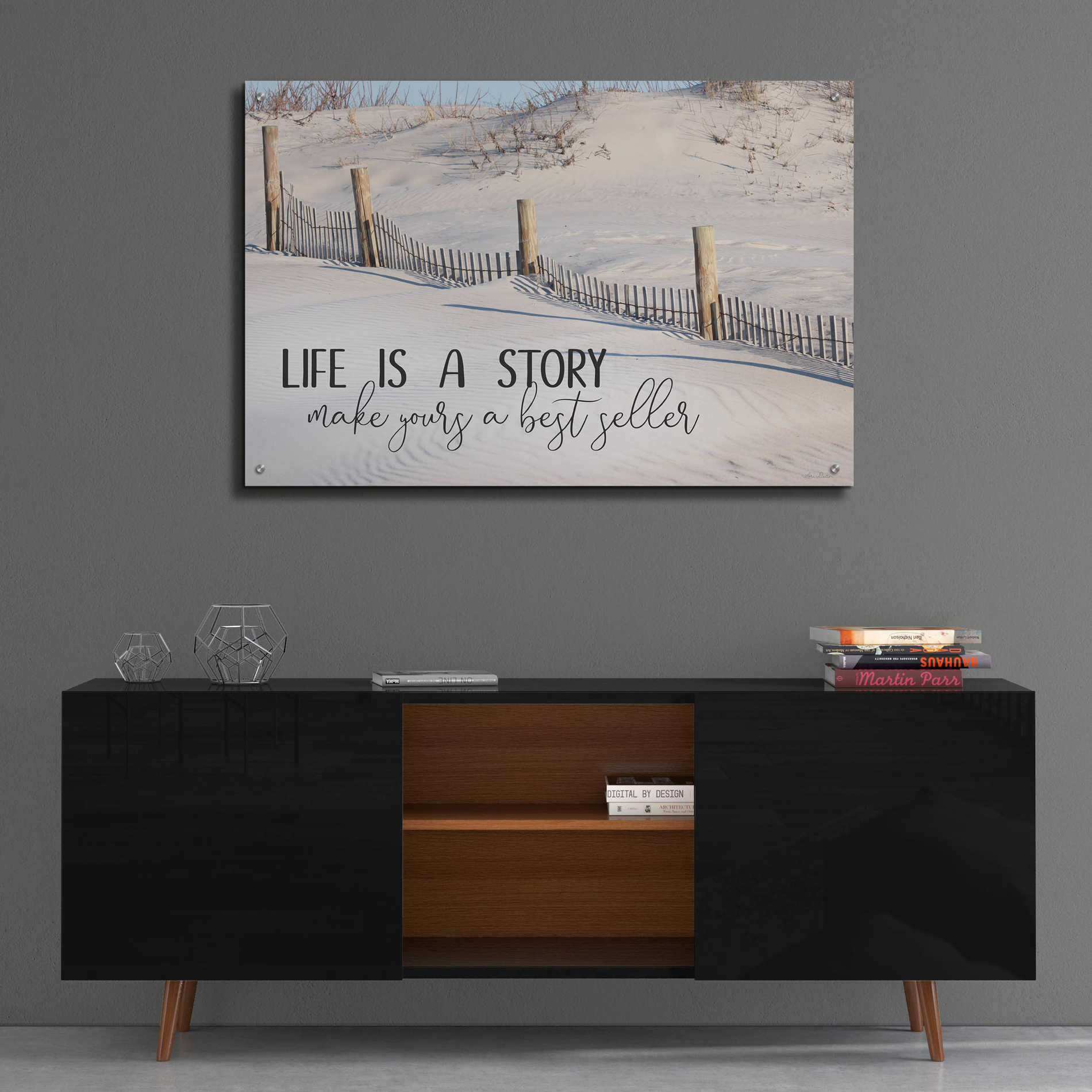 Epic Art 'Life is a Story' by Lori Deiter Acrylic Glass Wall Art,36x24
