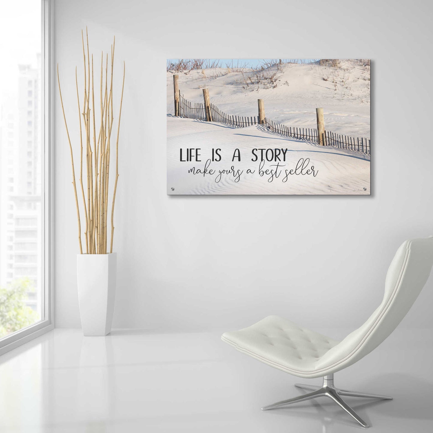 Epic Art 'Life is a Story' by Lori Deiter Acrylic Glass Wall Art,36x24