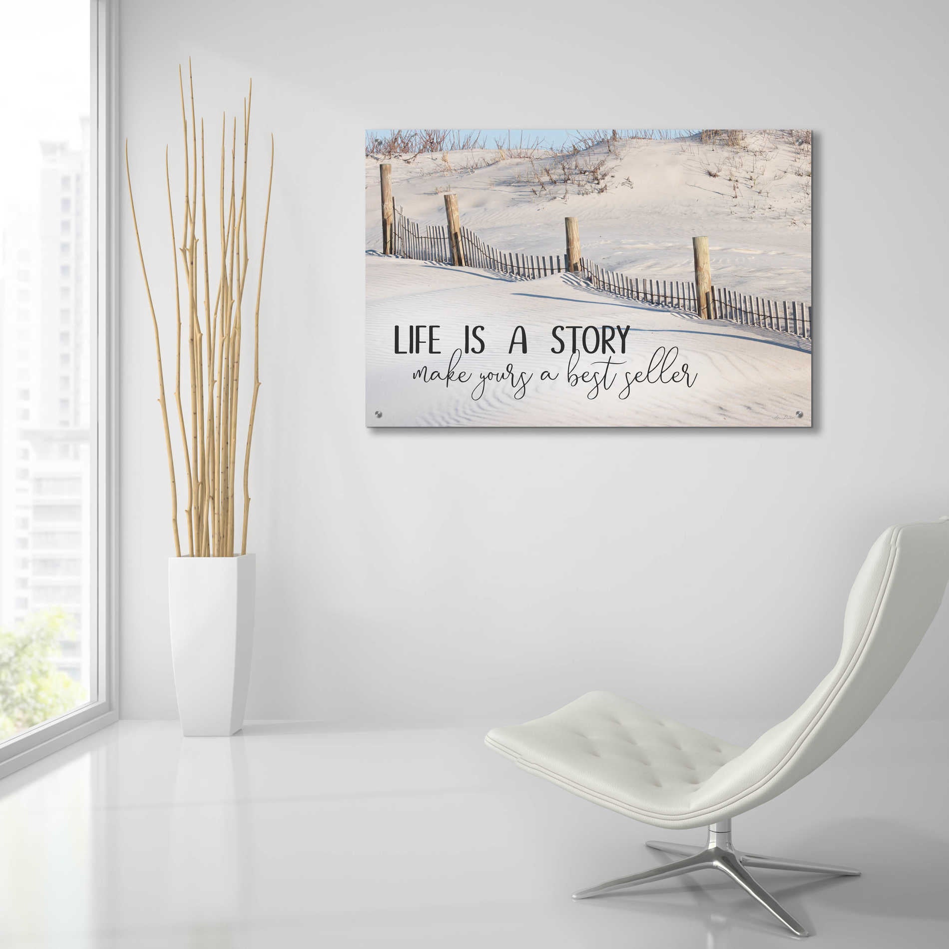 Epic Art 'Life is a Story' by Lori Deiter Acrylic Glass Wall Art,36x24