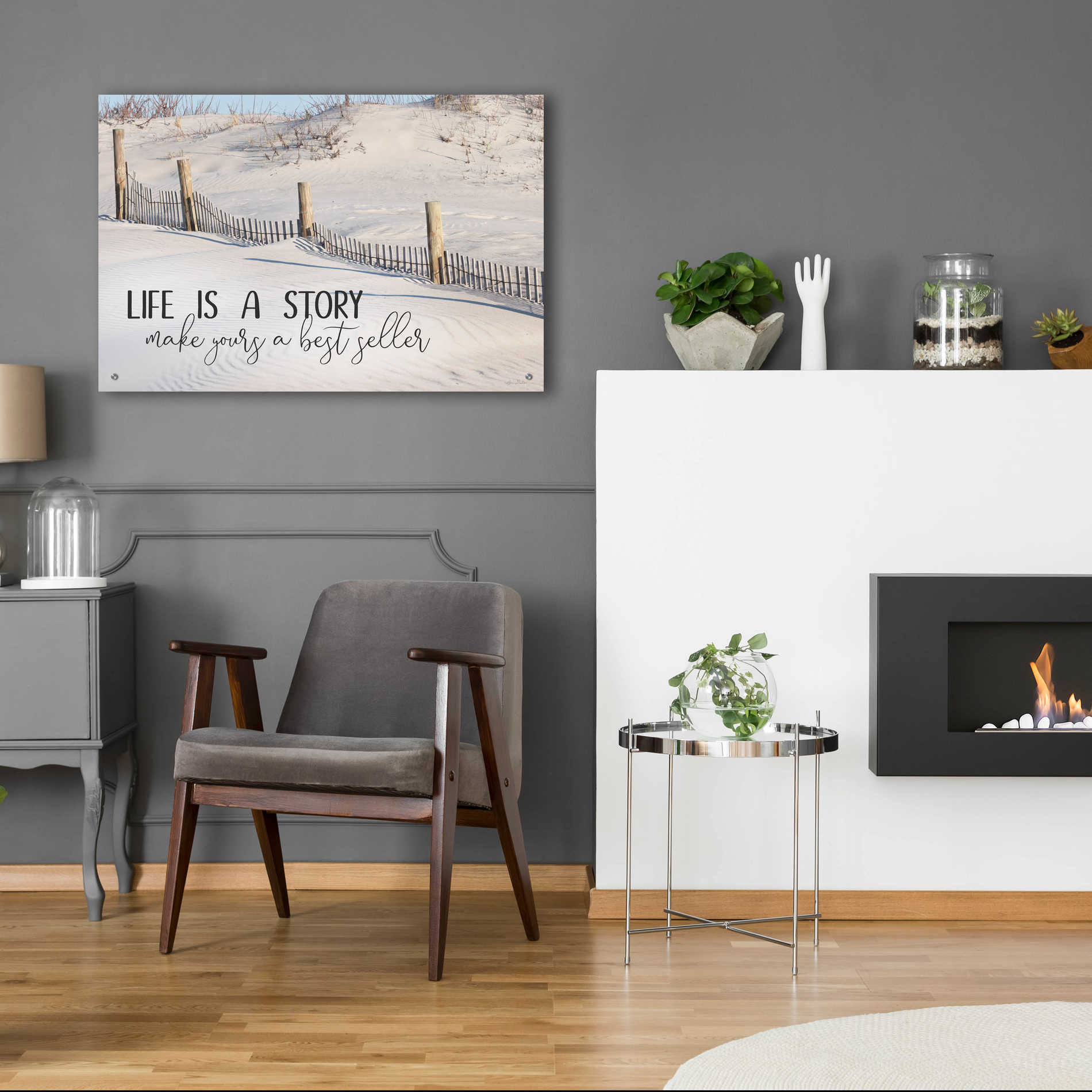 Epic Art 'Life is a Story' by Lori Deiter Acrylic Glass Wall Art,36x24