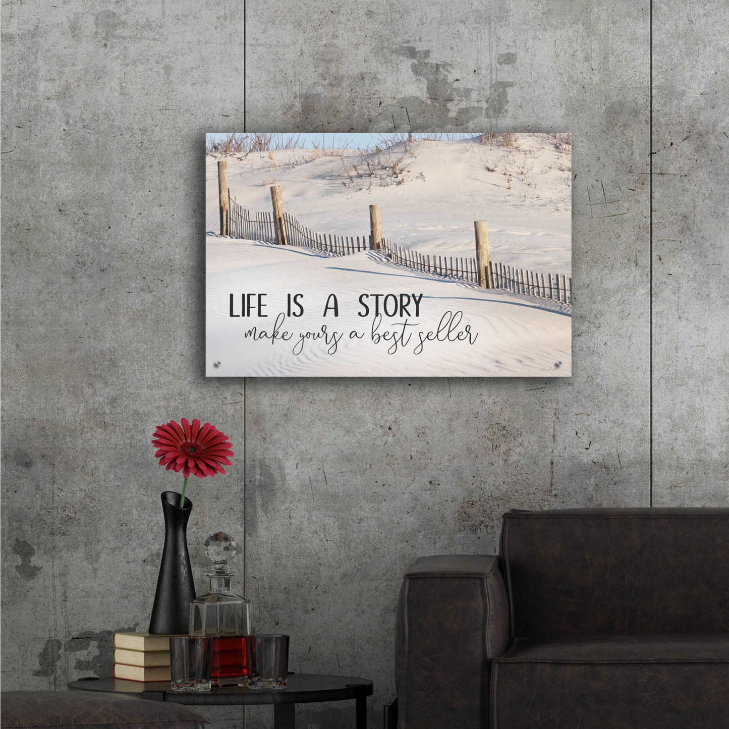 Epic Art 'Life is a Story' by Lori Deiter Acrylic Glass Wall Art,36x24