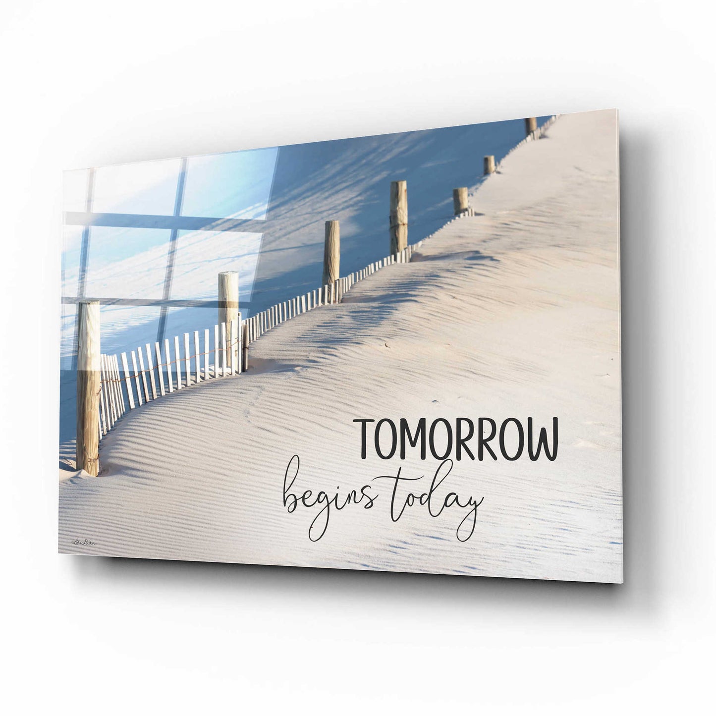 Epic Art 'Tomorrow Begins Today' by Lori Deiter Acrylic Glass Wall Art,16x12