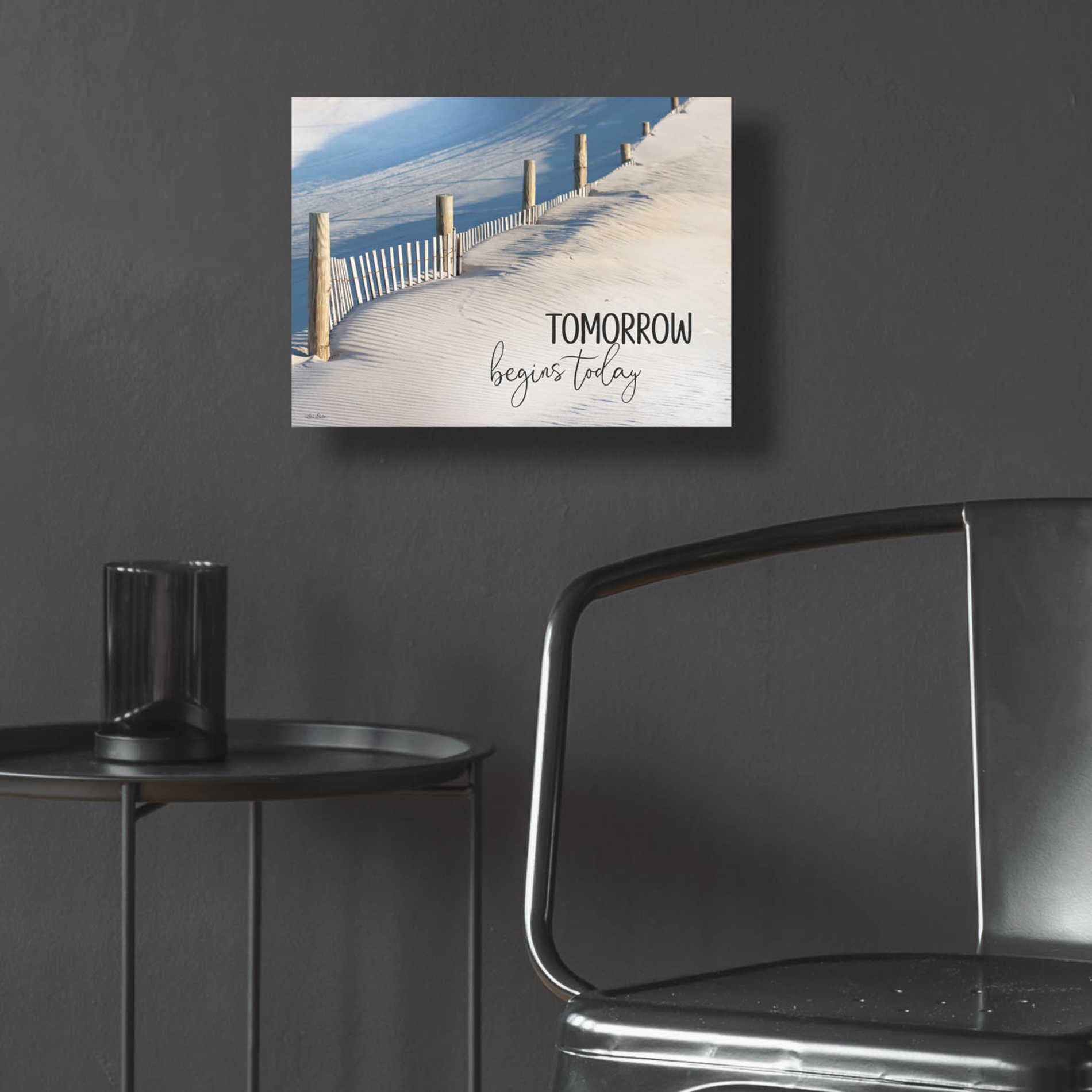 Epic Art 'Tomorrow Begins Today' by Lori Deiter Acrylic Glass Wall Art,16x12