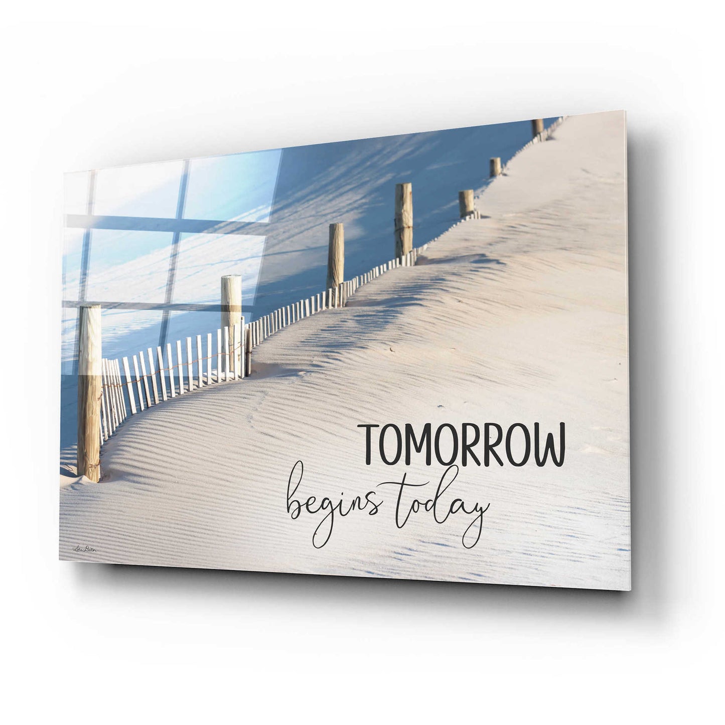 Epic Art 'Tomorrow Begins Today' by Lori Deiter Acrylic Glass Wall Art,24x16