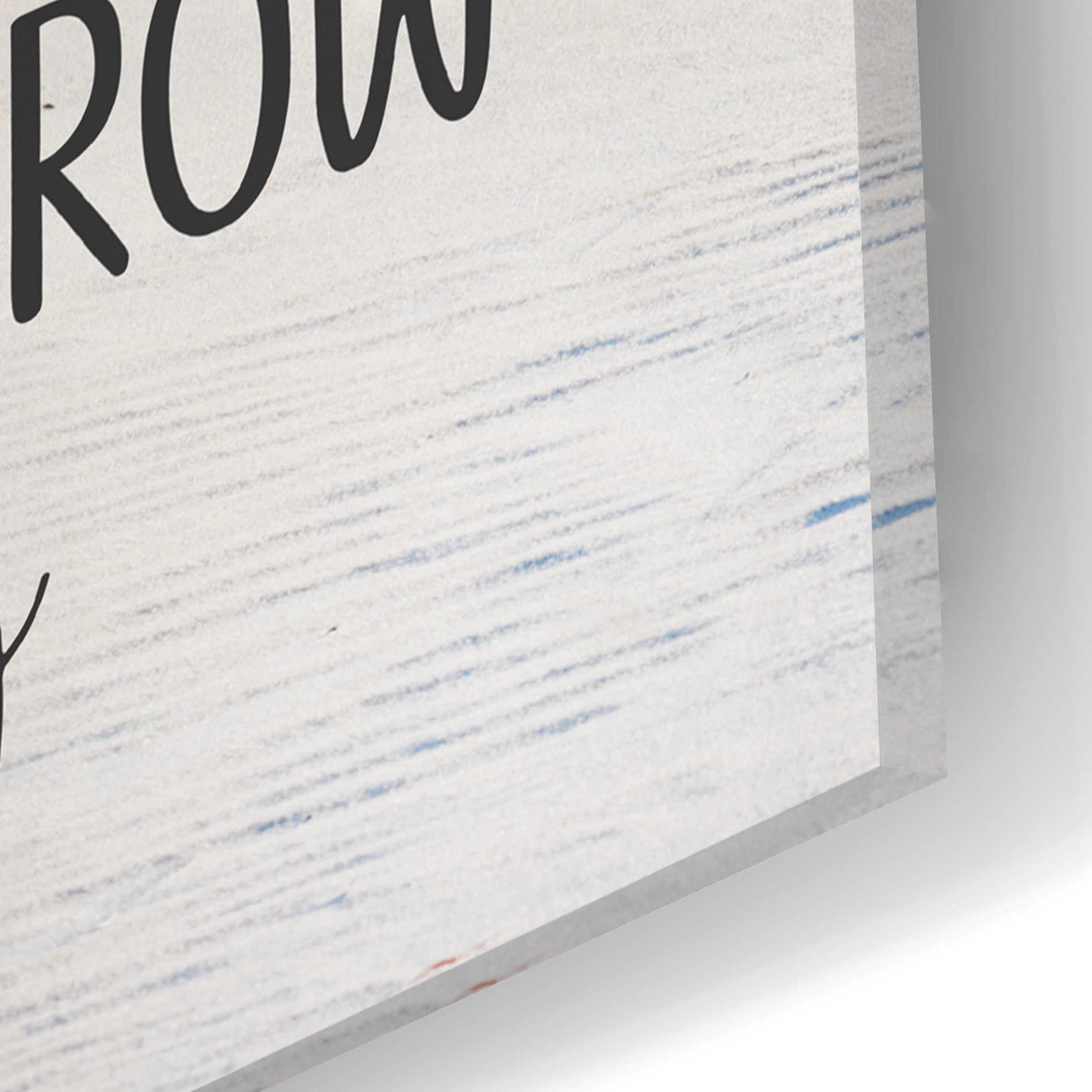 Epic Art 'Tomorrow Begins Today' by Lori Deiter Acrylic Glass Wall Art,24x16