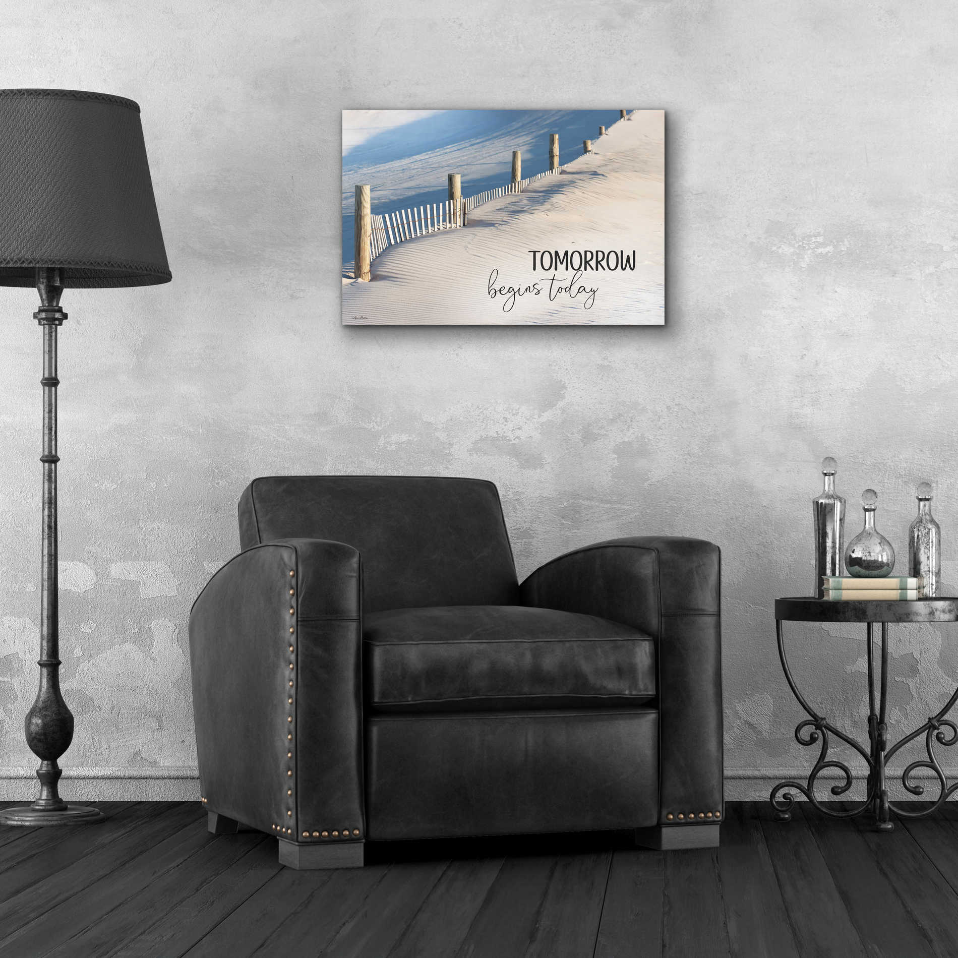 Epic Art 'Tomorrow Begins Today' by Lori Deiter Acrylic Glass Wall Art,24x16