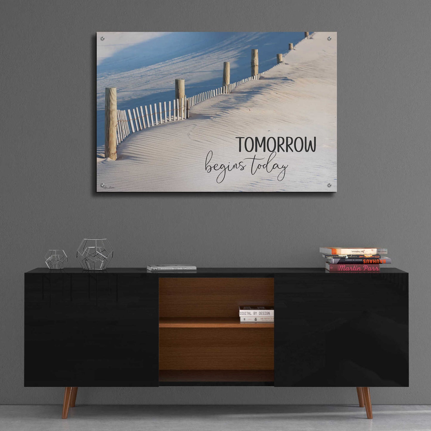 Epic Art 'Tomorrow Begins Today' by Lori Deiter Acrylic Glass Wall Art,36x24