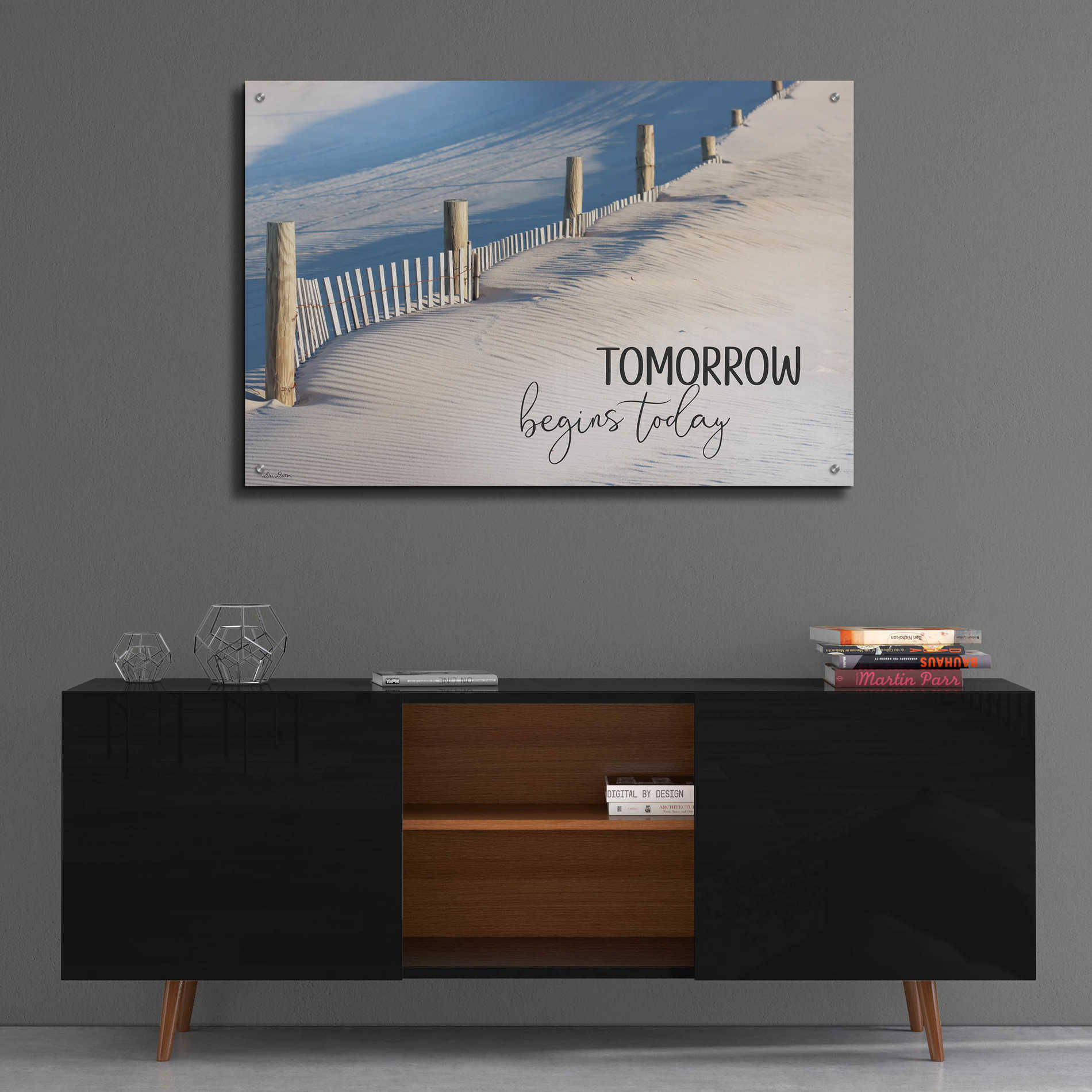 Epic Art 'Tomorrow Begins Today' by Lori Deiter Acrylic Glass Wall Art,36x24