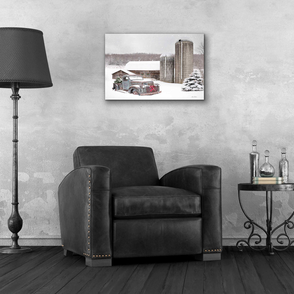 Epic Art 'North Country Christmas' by Lori Deiter Acrylic Glass Wall Art,24x16