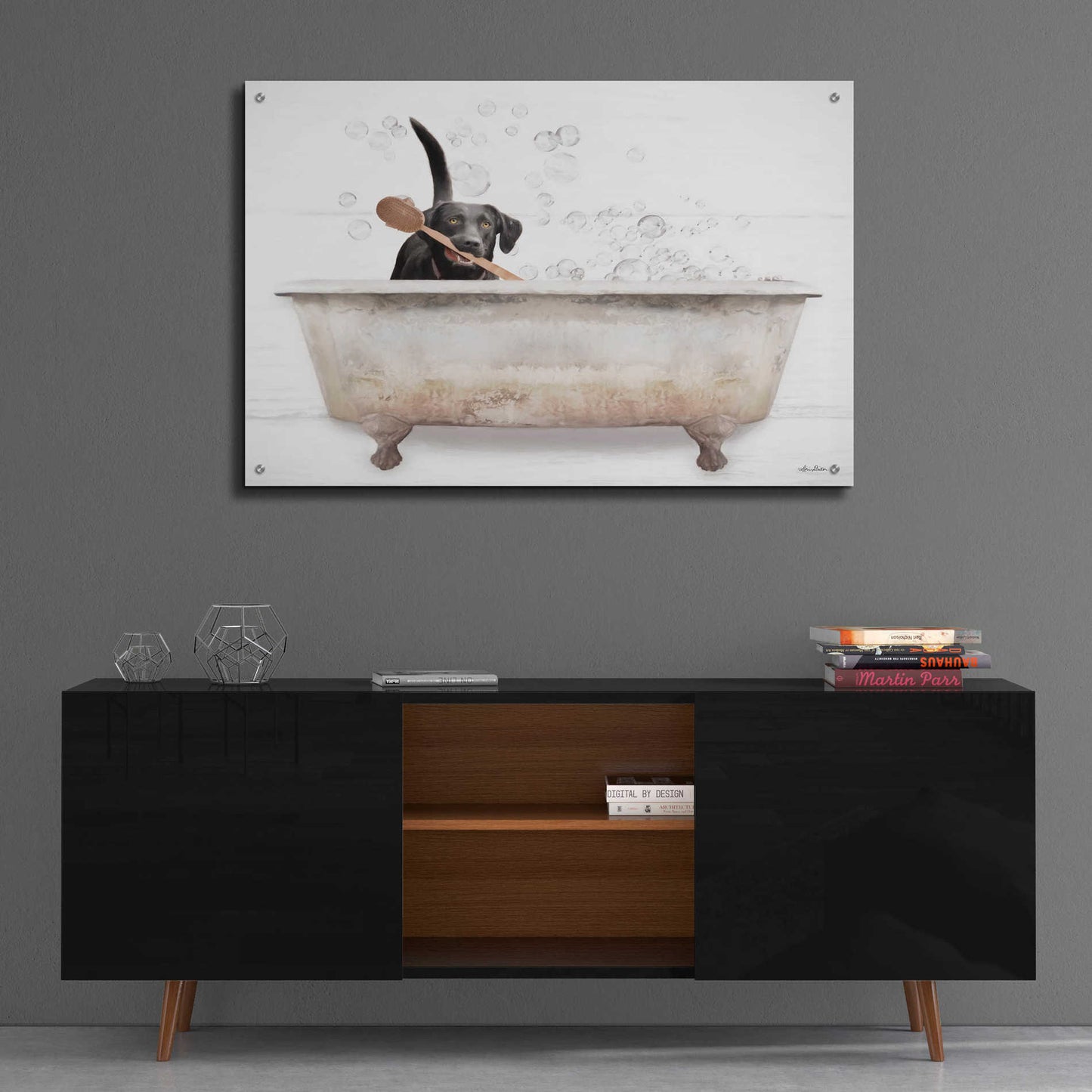 Epic Art 'Scrubbing Bubbles' by Lori Deiter Acrylic Glass Wall Art,36x24