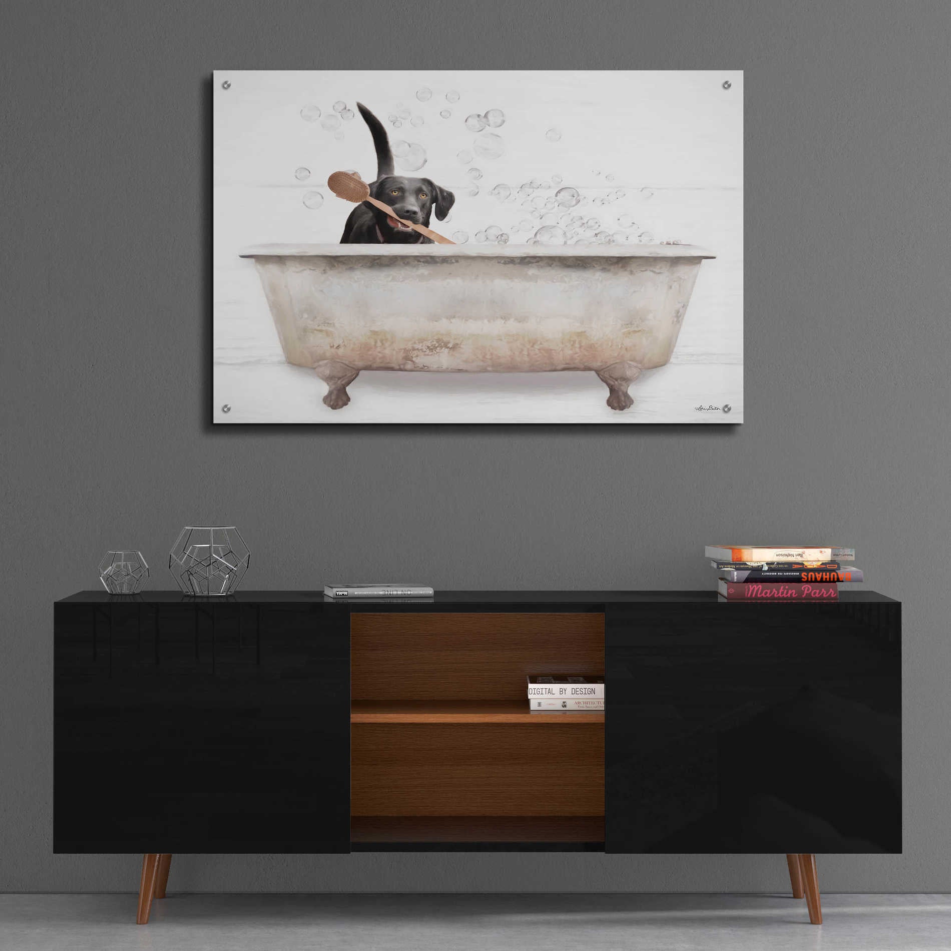 Epic Art 'Scrubbing Bubbles' by Lori Deiter Acrylic Glass Wall Art,36x24