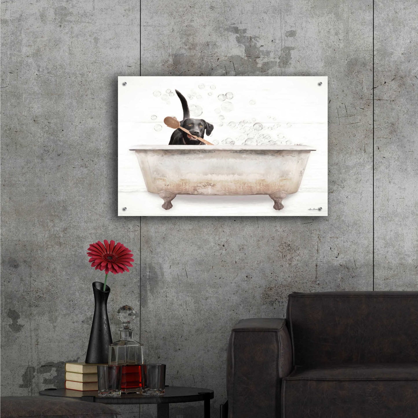 Epic Art 'Scrubbing Bubbles' by Lori Deiter Acrylic Glass Wall Art,36x24
