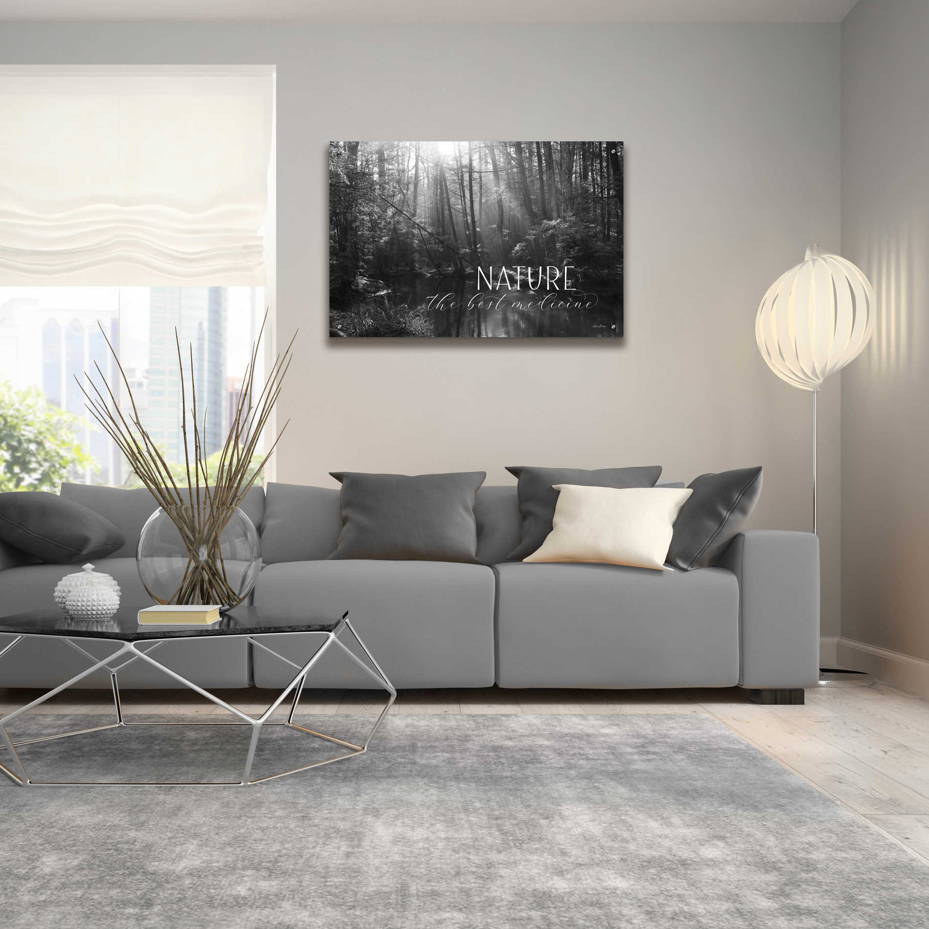 Epic Art 'Nature - The Best Medicine' by Lori Deiter Acrylic Glass Wall Art,36x24