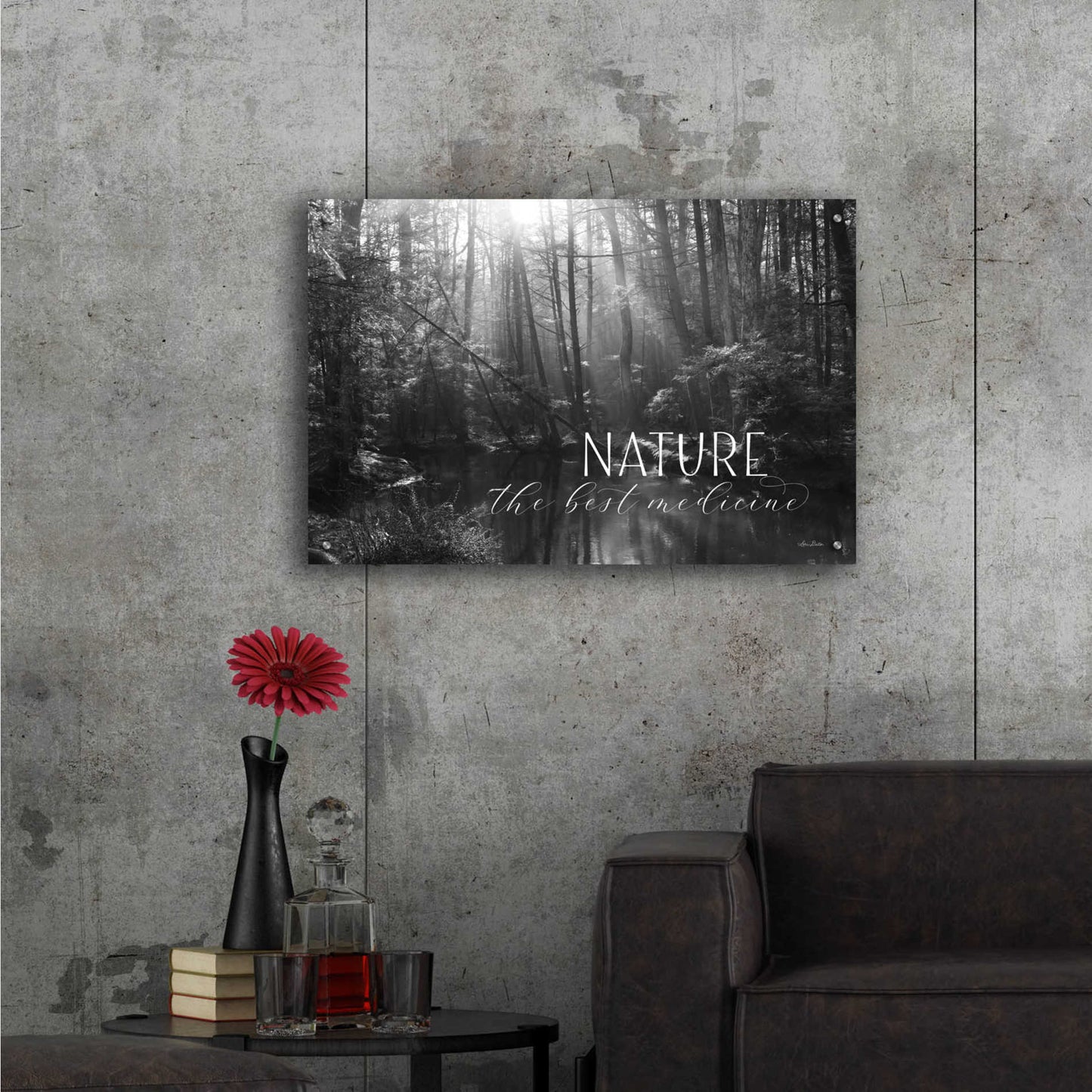 Epic Art 'Nature - The Best Medicine' by Lori Deiter Acrylic Glass Wall Art,36x24