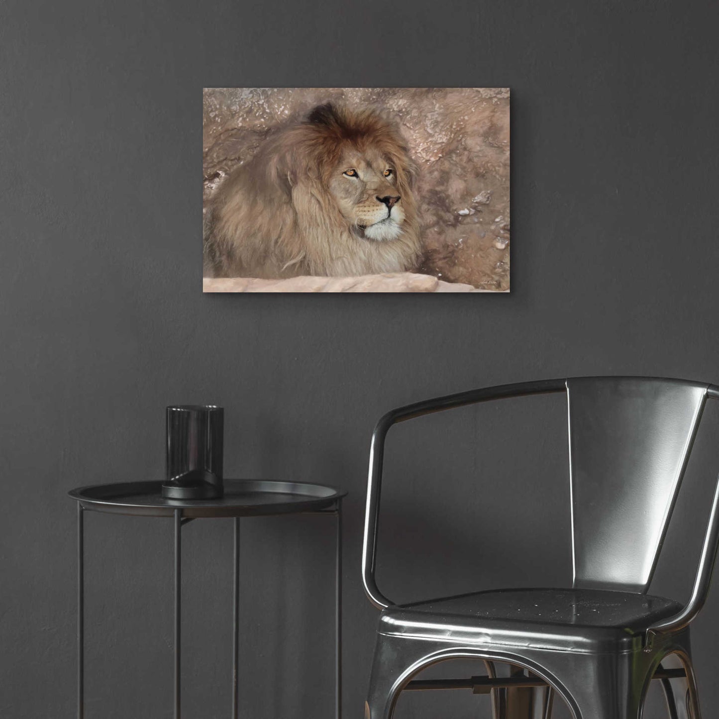 Epic Art 'Leo the Lion' by Lori Deiter Acrylic Glass Wall Art,24x16