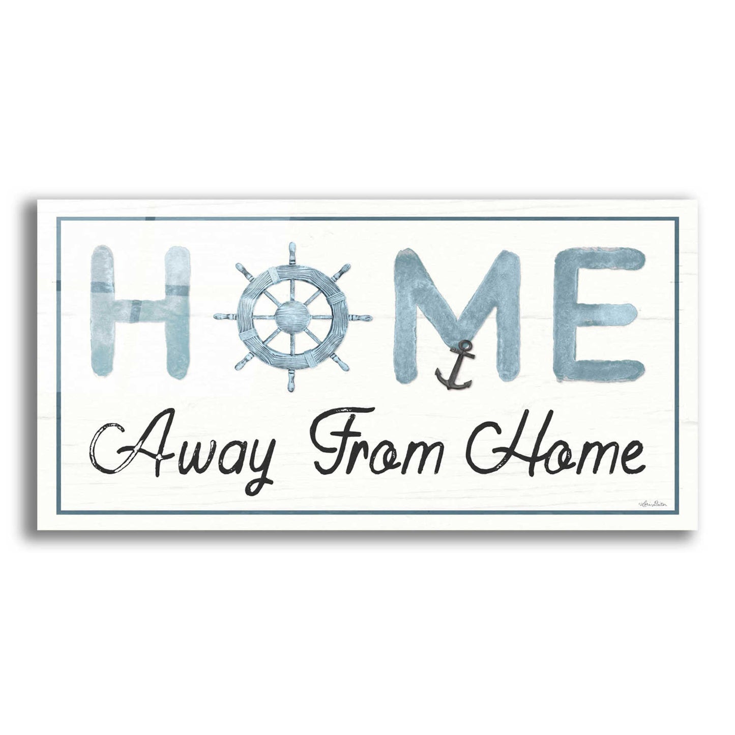 Epic Art 'Nautical Home Away from Home II' by Lori Deiter Acrylic Glass Wall Art,2:1