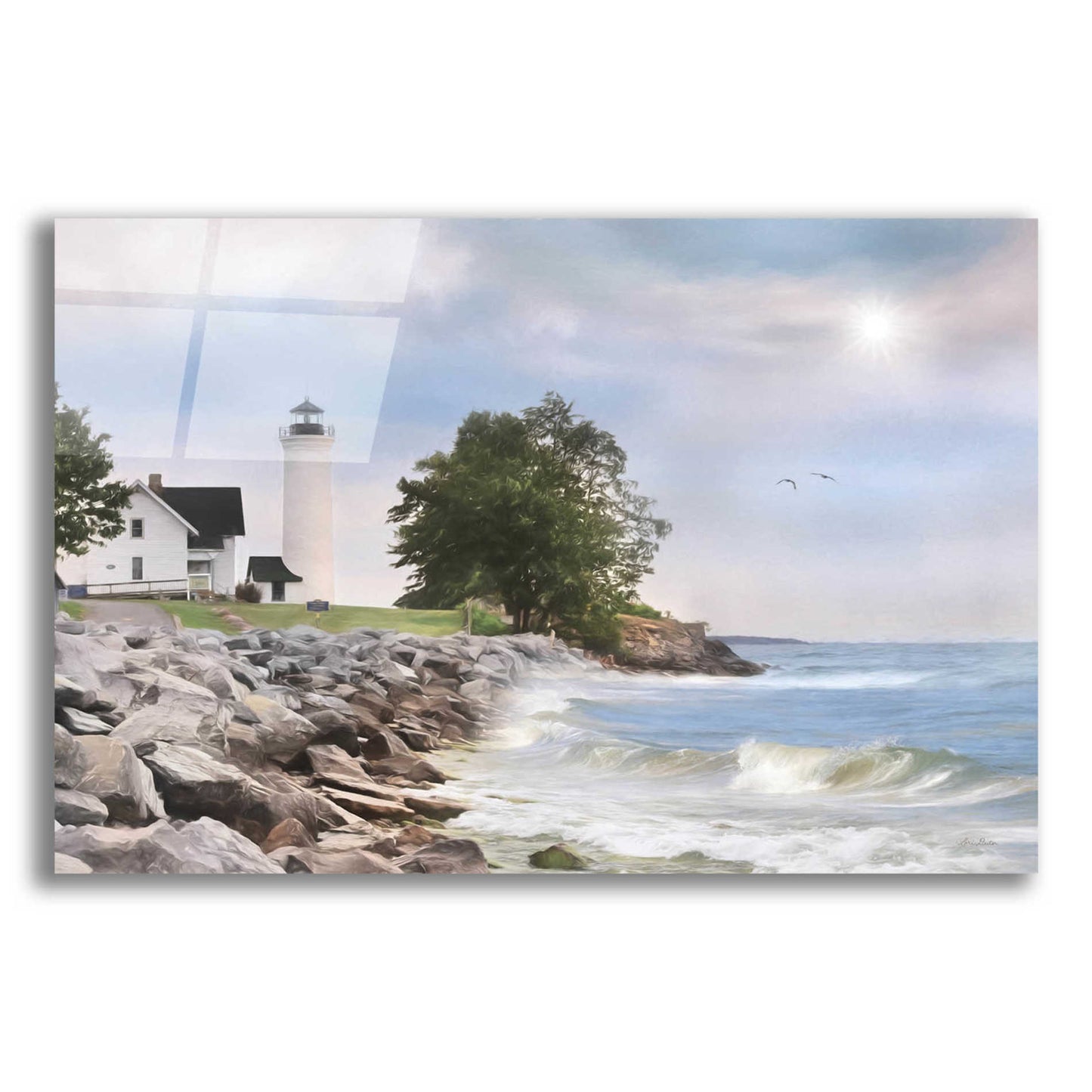 Epic Art 'Afternoon at Tibbetts Point' by Lori Deiter Acrylic Glass Wall Art,16x12