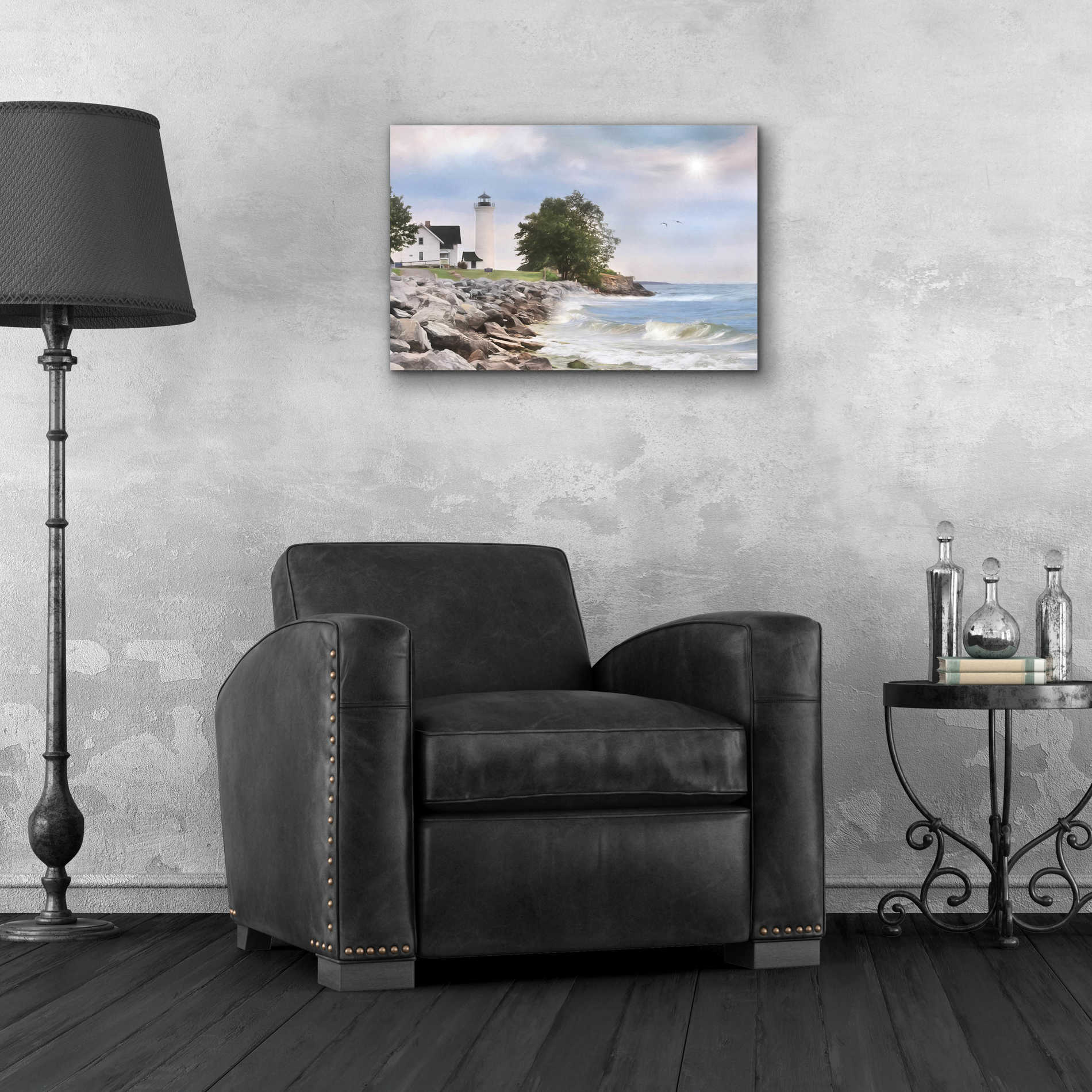 Epic Art 'Afternoon at Tibbetts Point' by Lori Deiter Acrylic Glass Wall Art,24x16