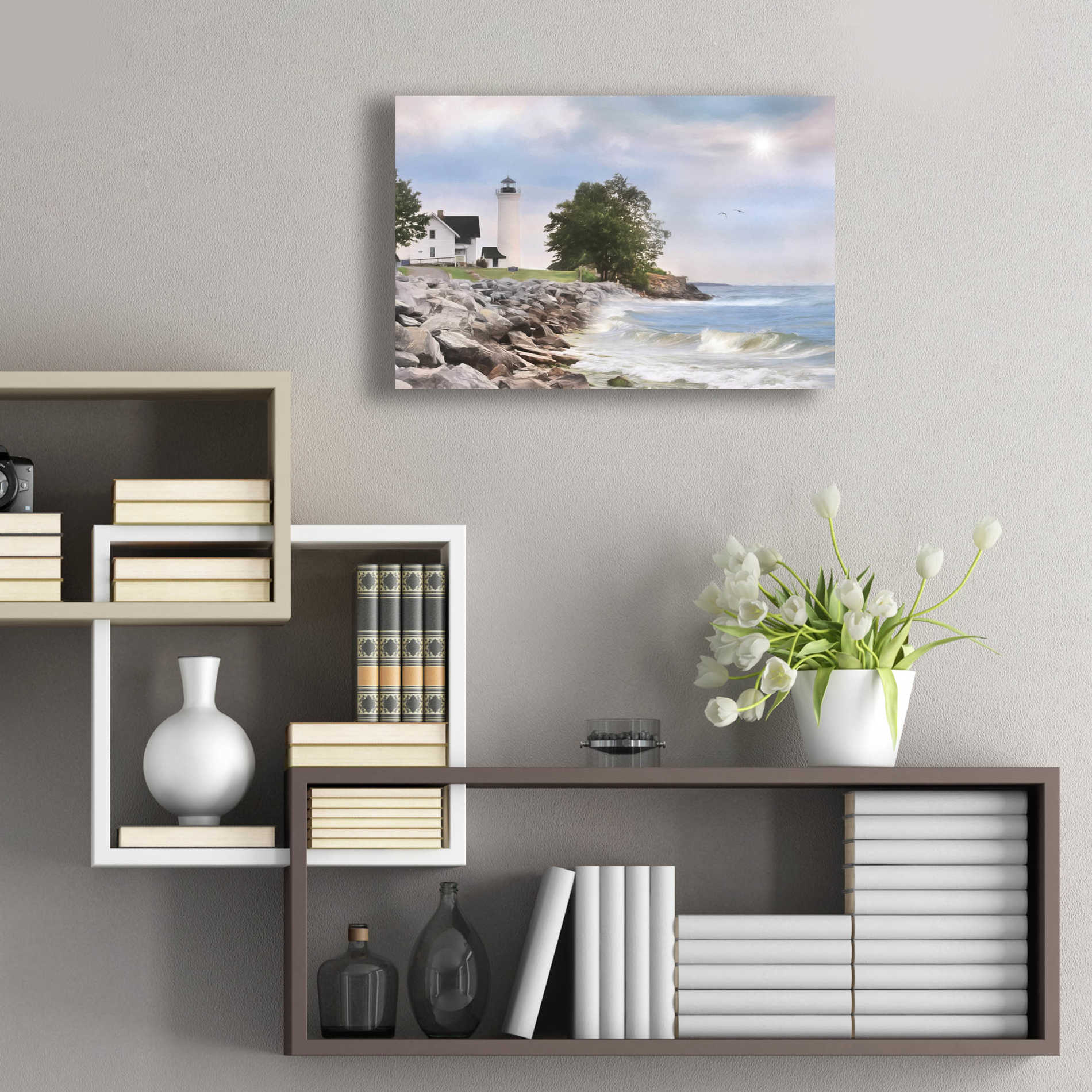 Epic Art 'Afternoon at Tibbetts Point' by Lori Deiter Acrylic Glass Wall Art,24x16