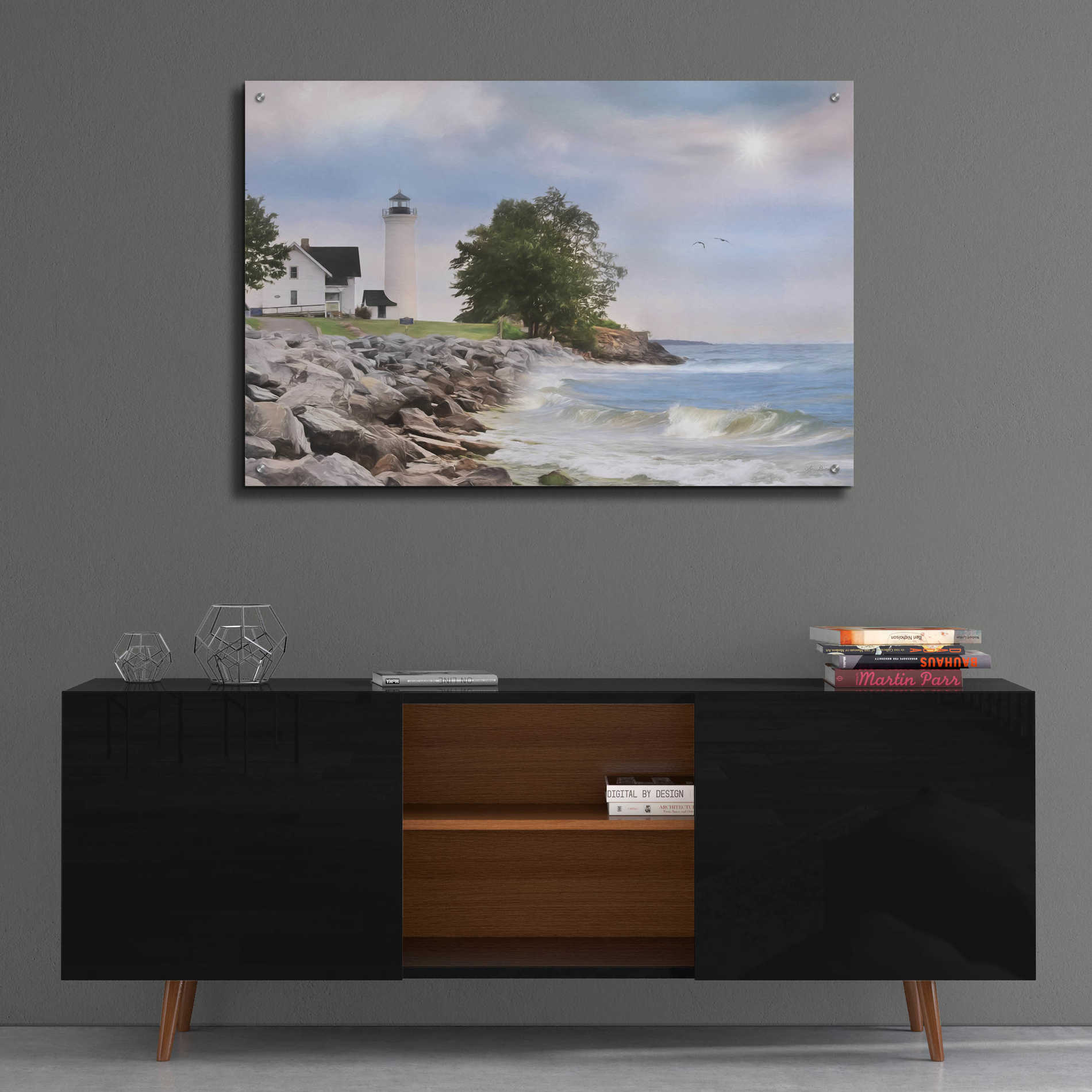 Epic Art 'Afternoon at Tibbetts Point' by Lori Deiter Acrylic Glass Wall Art,36x24