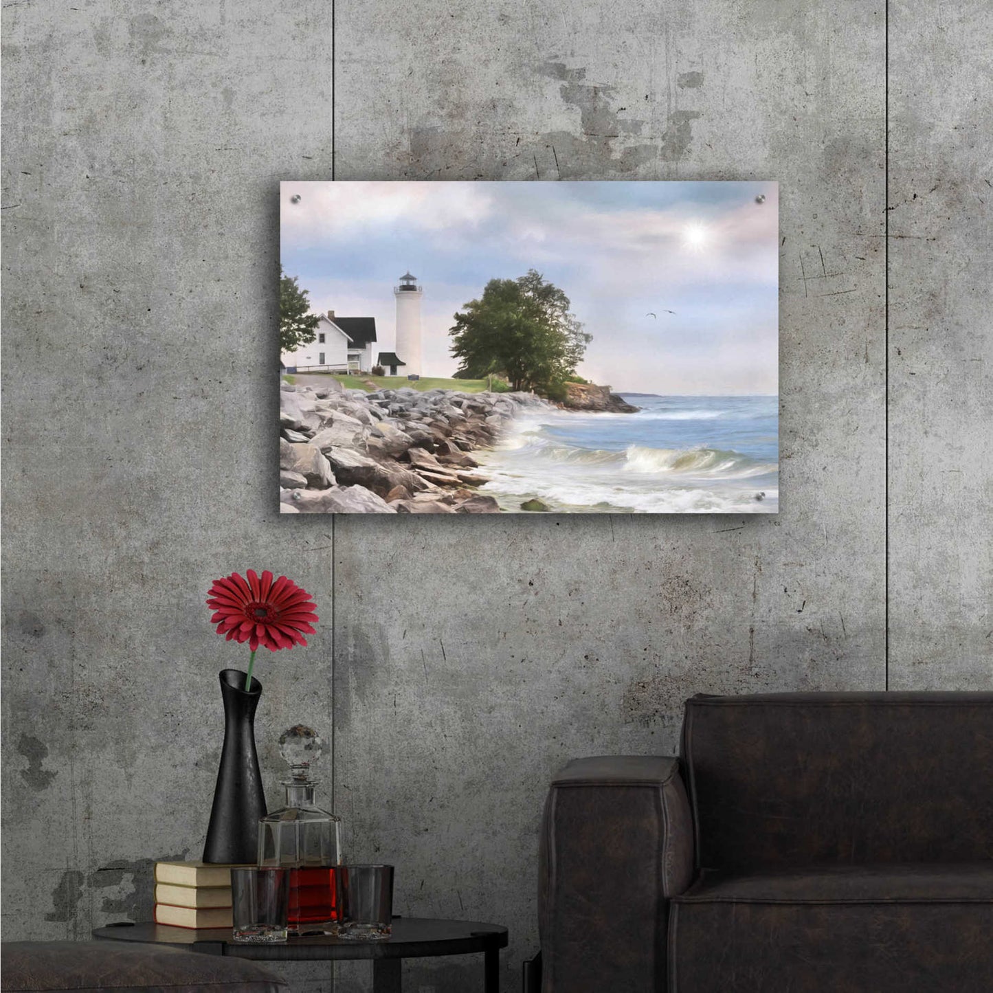 Epic Art 'Afternoon at Tibbetts Point' by Lori Deiter Acrylic Glass Wall Art,36x24