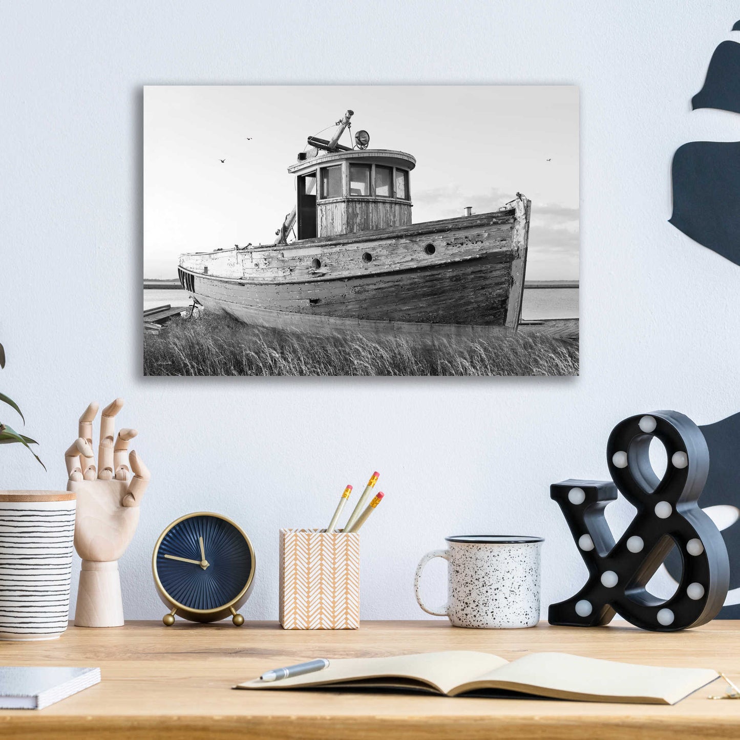 Epic Art 'This Old Boat I' by Lori Deiter Acrylic Glass Wall Art,16x12