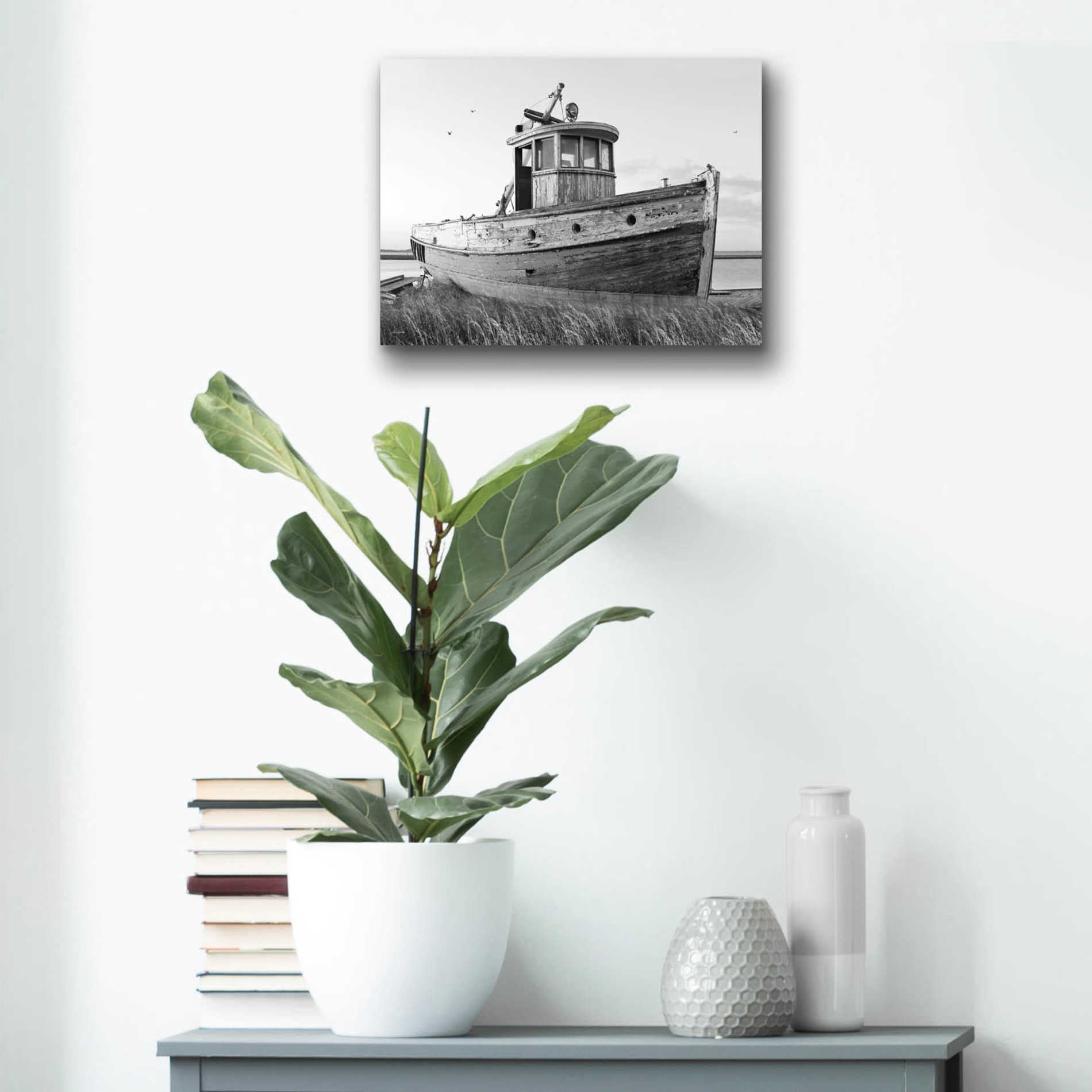 Epic Art 'This Old Boat I' by Lori Deiter Acrylic Glass Wall Art,16x12