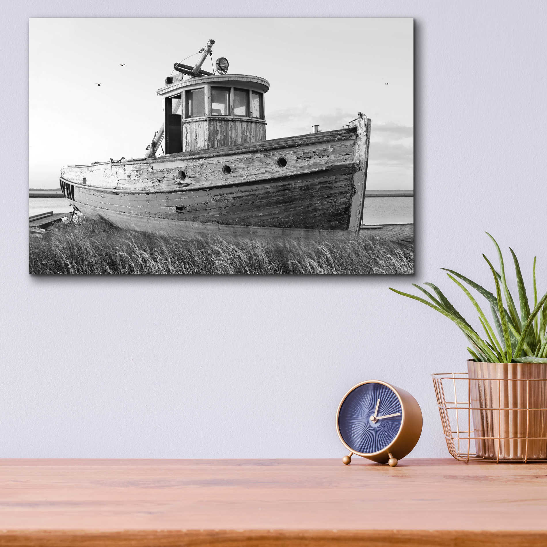 Epic Art 'This Old Boat I' by Lori Deiter Acrylic Glass Wall Art,16x12