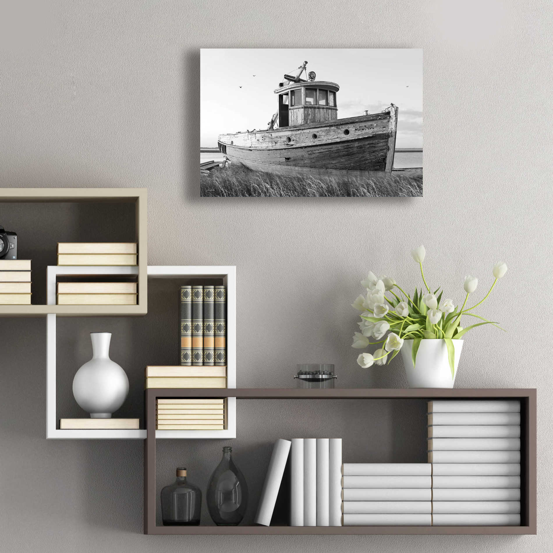 Epic Art 'This Old Boat I' by Lori Deiter Acrylic Glass Wall Art,24x16