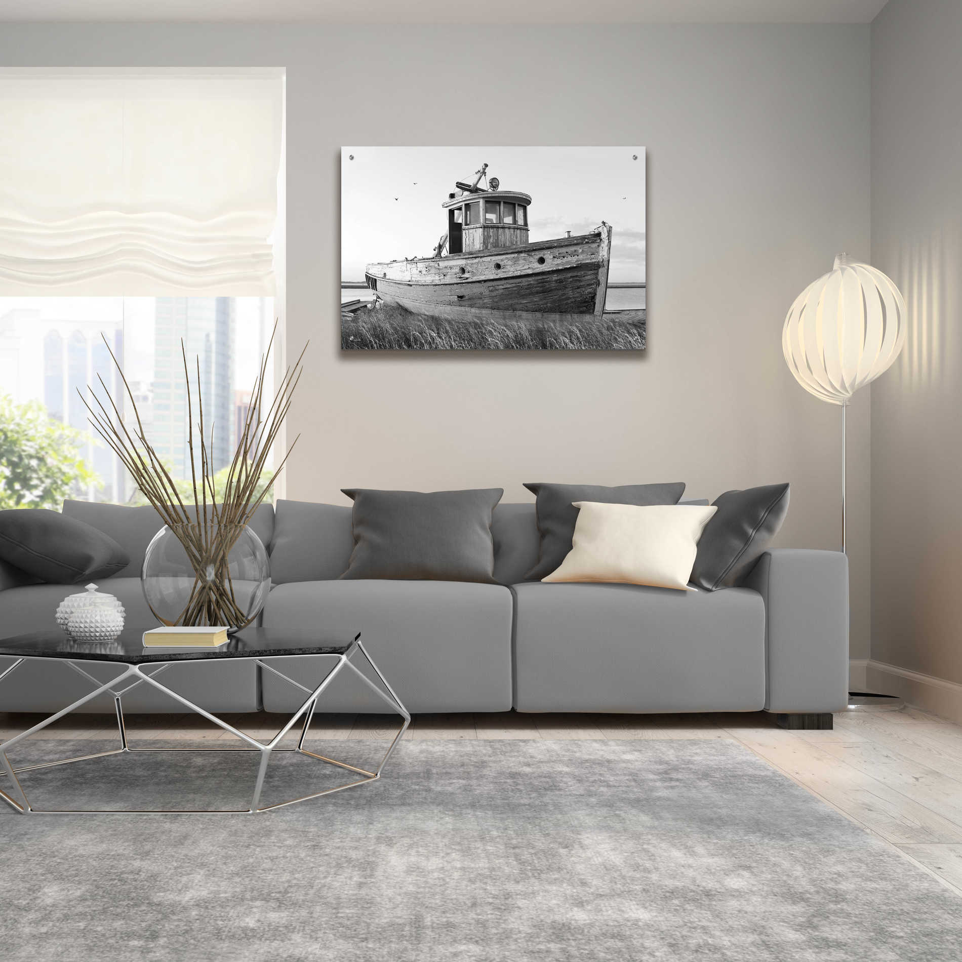 Epic Art 'This Old Boat I' by Lori Deiter Acrylic Glass Wall Art,36x24