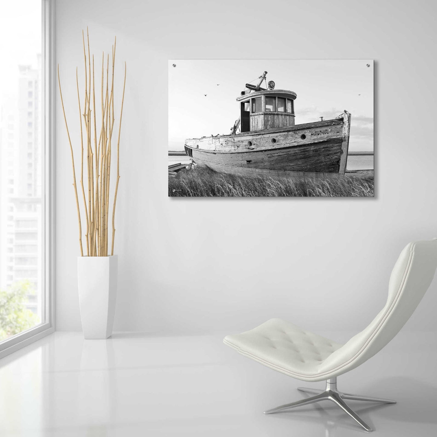 Epic Art 'This Old Boat I' by Lori Deiter Acrylic Glass Wall Art,36x24